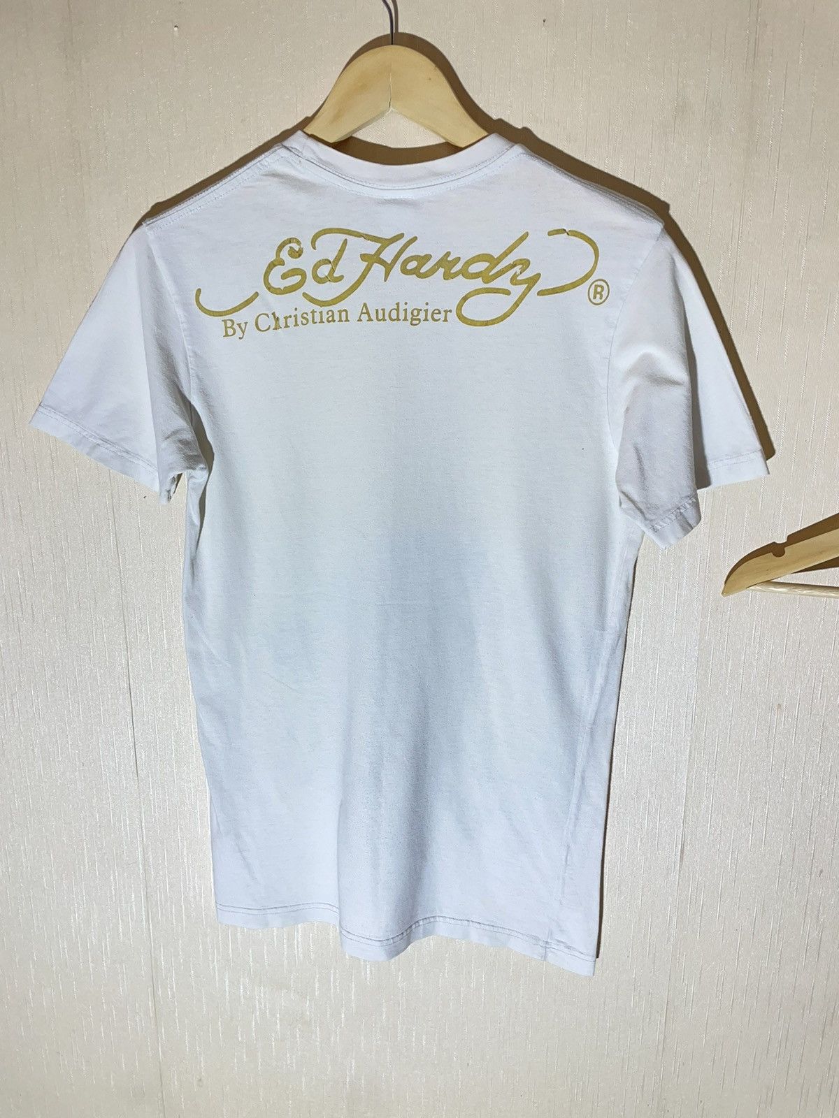 Ed Hardy × Vintage Ed hardy vintage streetwear T shirt Size US S / EU 44-46 / 1 - 10 Thumbnail