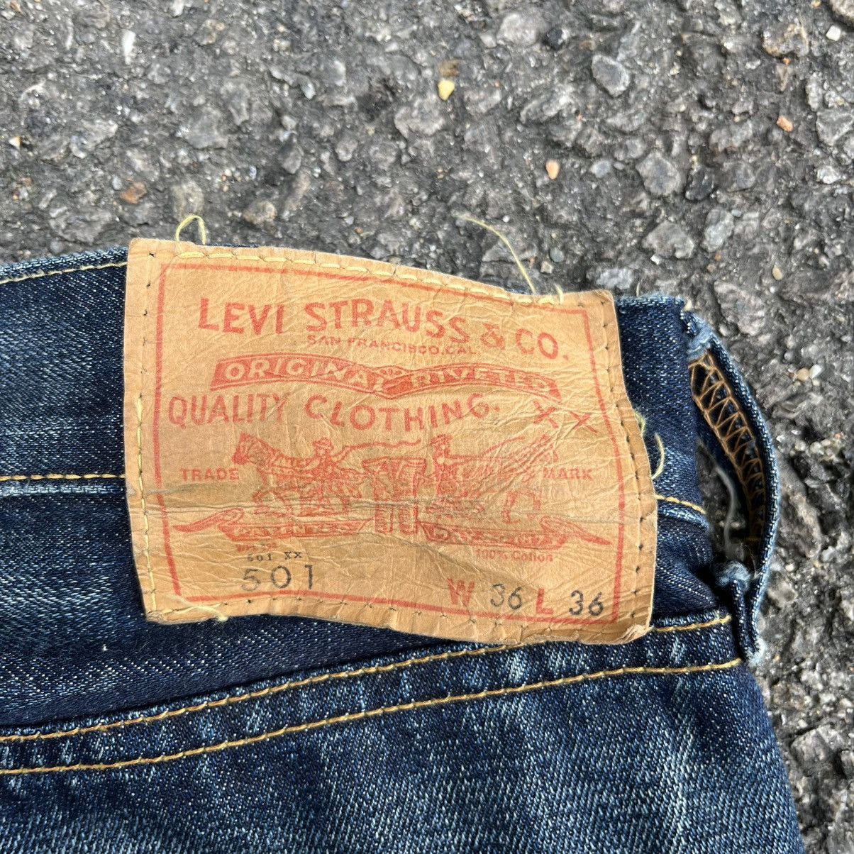 Levi's Vintage Clothing Levis LVC 501XX 66501 Big E Japan Selvedge Red Line Denim Size US 35 - 18 Thumbnail