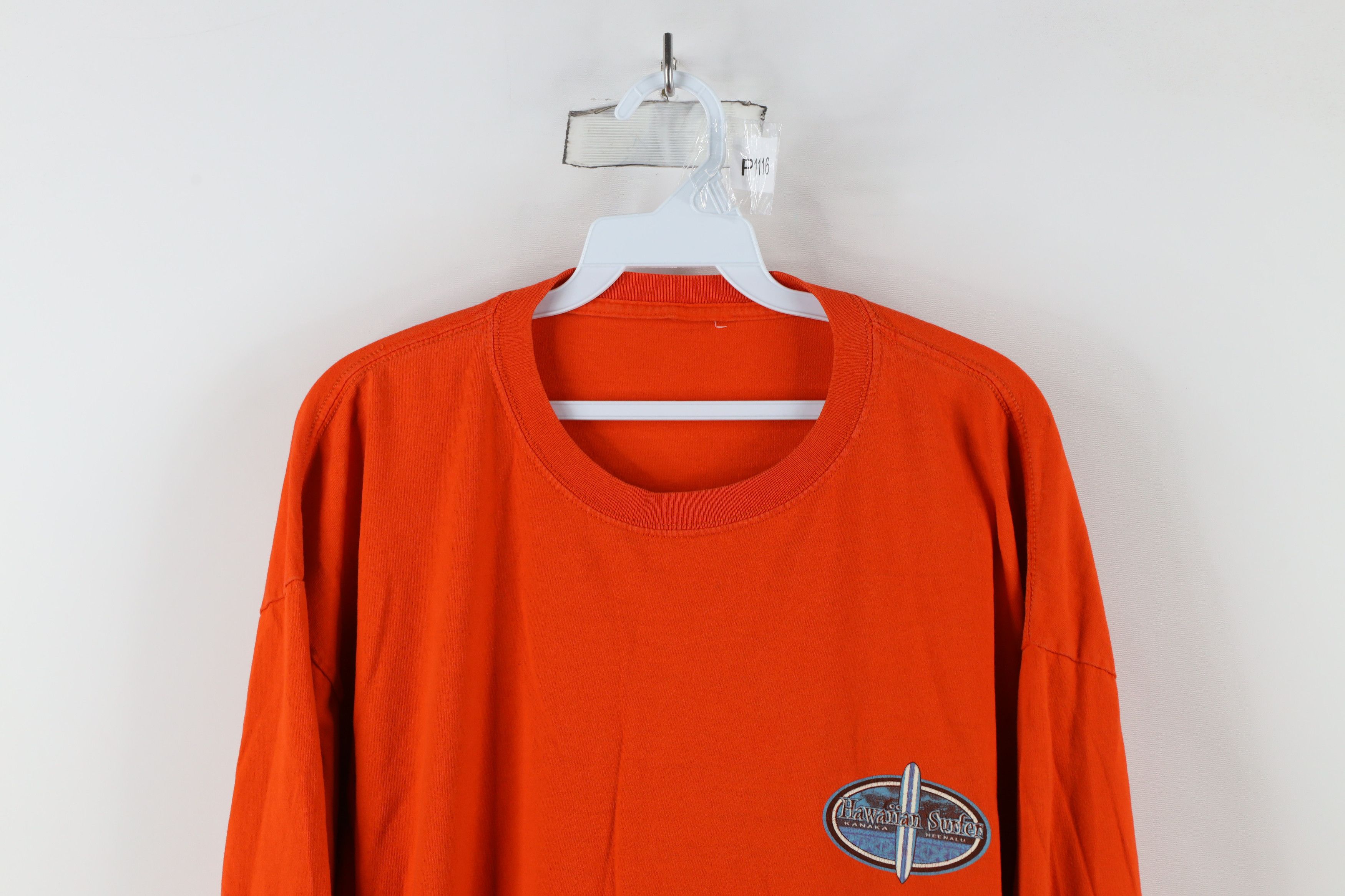 Vintage Vintage 90s Streetwear Hawaiian Surfer Long Sleeve T-Shirt Size US XXL / EU 58 / 5 - 2 Thumbnail