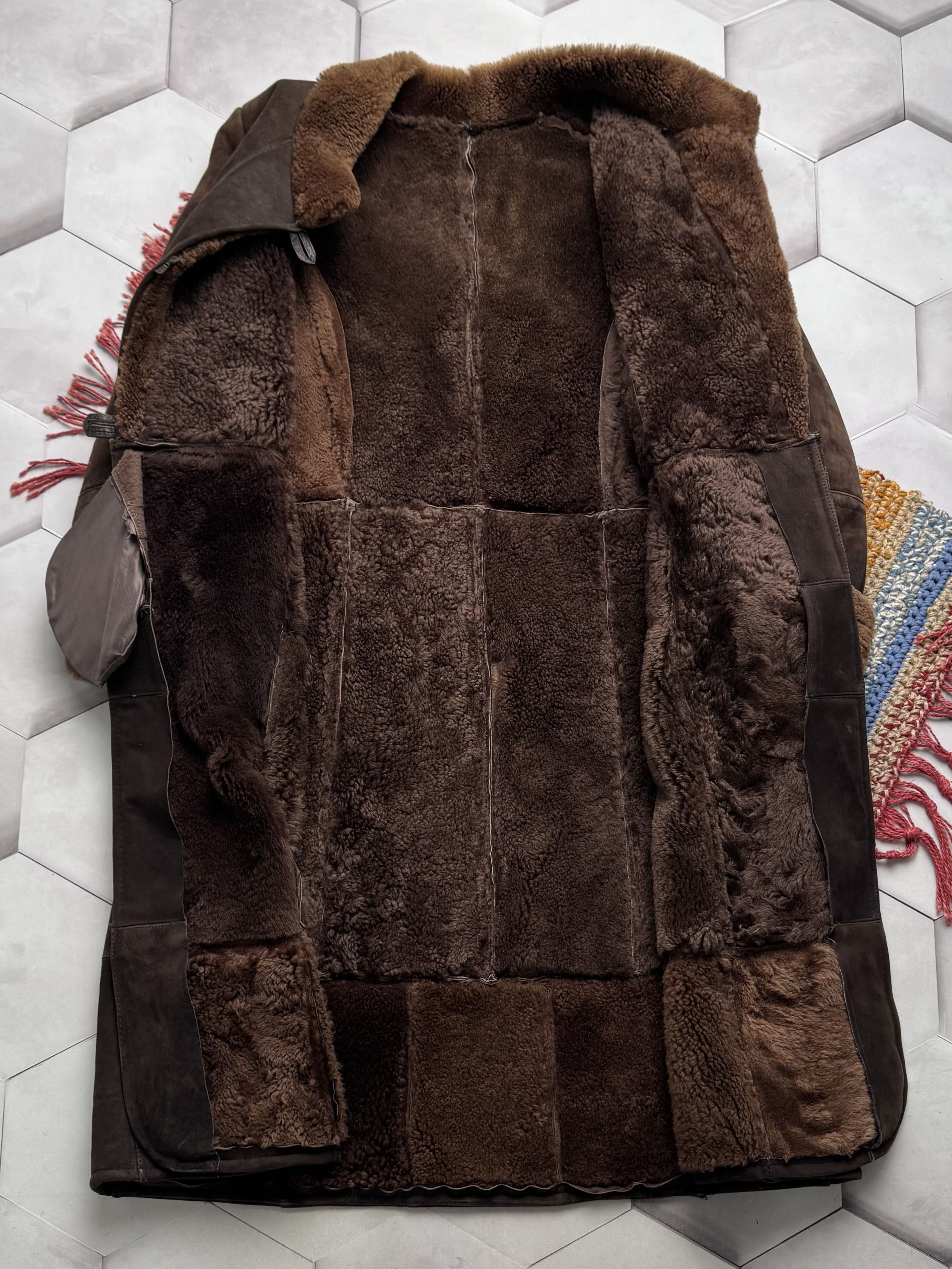 Vintage Vintage 80's Real Sheepskin Thrashed Coat (E4) Size XL / US 12-14 / IT 48-50 - 8 Thumbnail