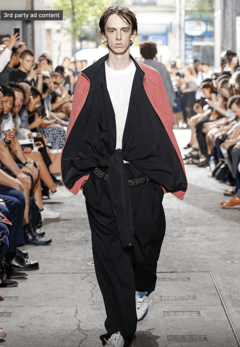 Y/Project Y/Project SS18 Layered Red Linen Black Nylon Parka Size US S / EU 44-46 / 1 - 2 Thumbnail