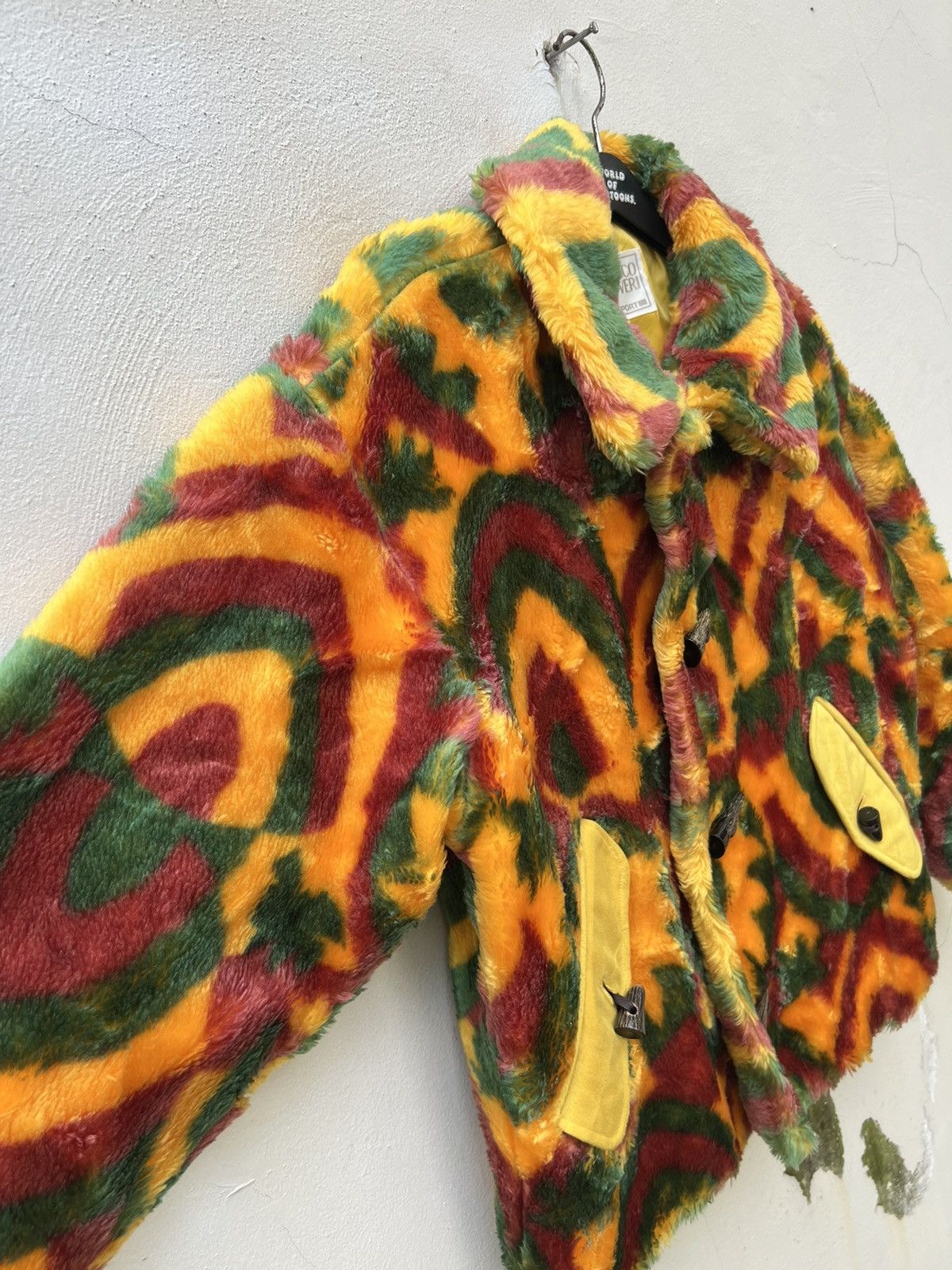 Enrico Coveri Vintage Enrico Coveri Sport Psychedelic Fleece Coat Jacket Size US M / EU 48-50 / 2 - 13 Thumbnail