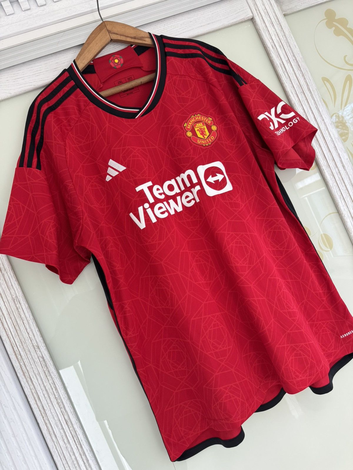 Adidas Manchester United 2023-2024 Home Soccer Jersey Football Kit Size US XXL / EU 58 / 5 - 4 Thumbnail