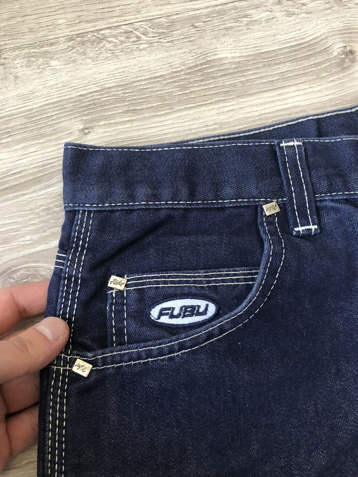 Fubu Vintage FuBu Y2K Jnco Style Baggy Hip Hop Denim Jeans Size US 29 - 9 Thumbnail