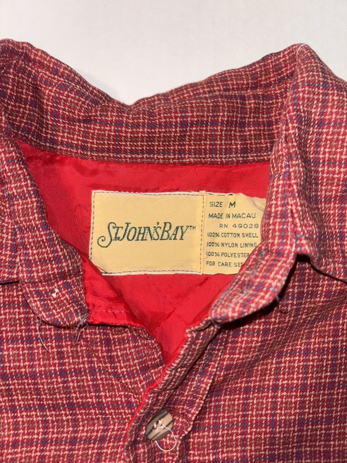 St. Johns Bay Vtg St John’s Bay Insulated Lined Shirt Jacket Flannel 90’s Size US M / EU 48-50 / 2 - 4 Thumbnail