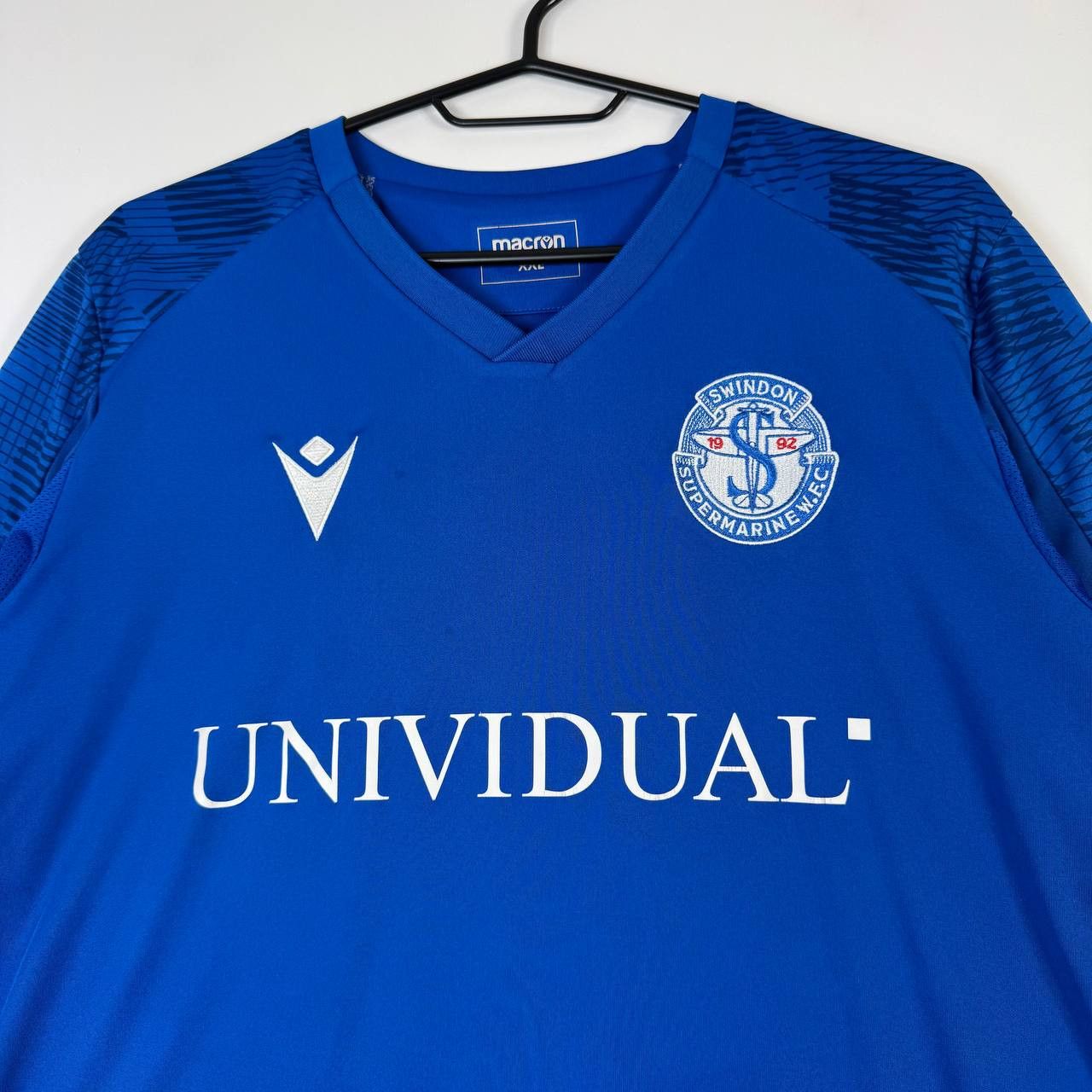 Macron Macron Swindon Supermarine FC Shirt Blue Mens XXL Size US XXL / EU 58 / 5 - 2 Thumbnail