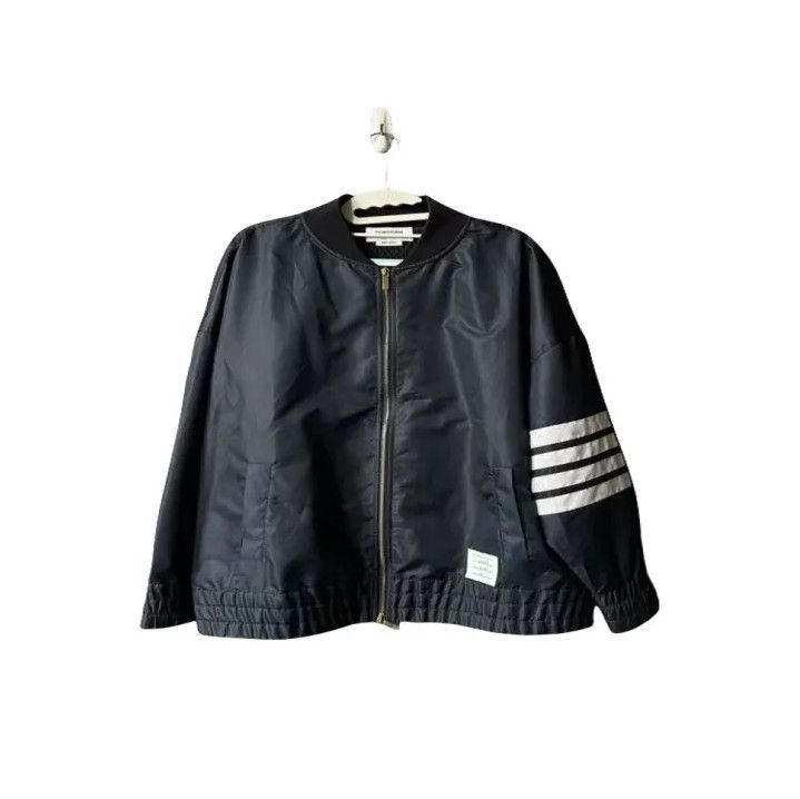 Thom Browne Thom Browne Classic Zip Jacket with Stripes Size US M / EU 48-50 / 2 - 1 Thumbnail