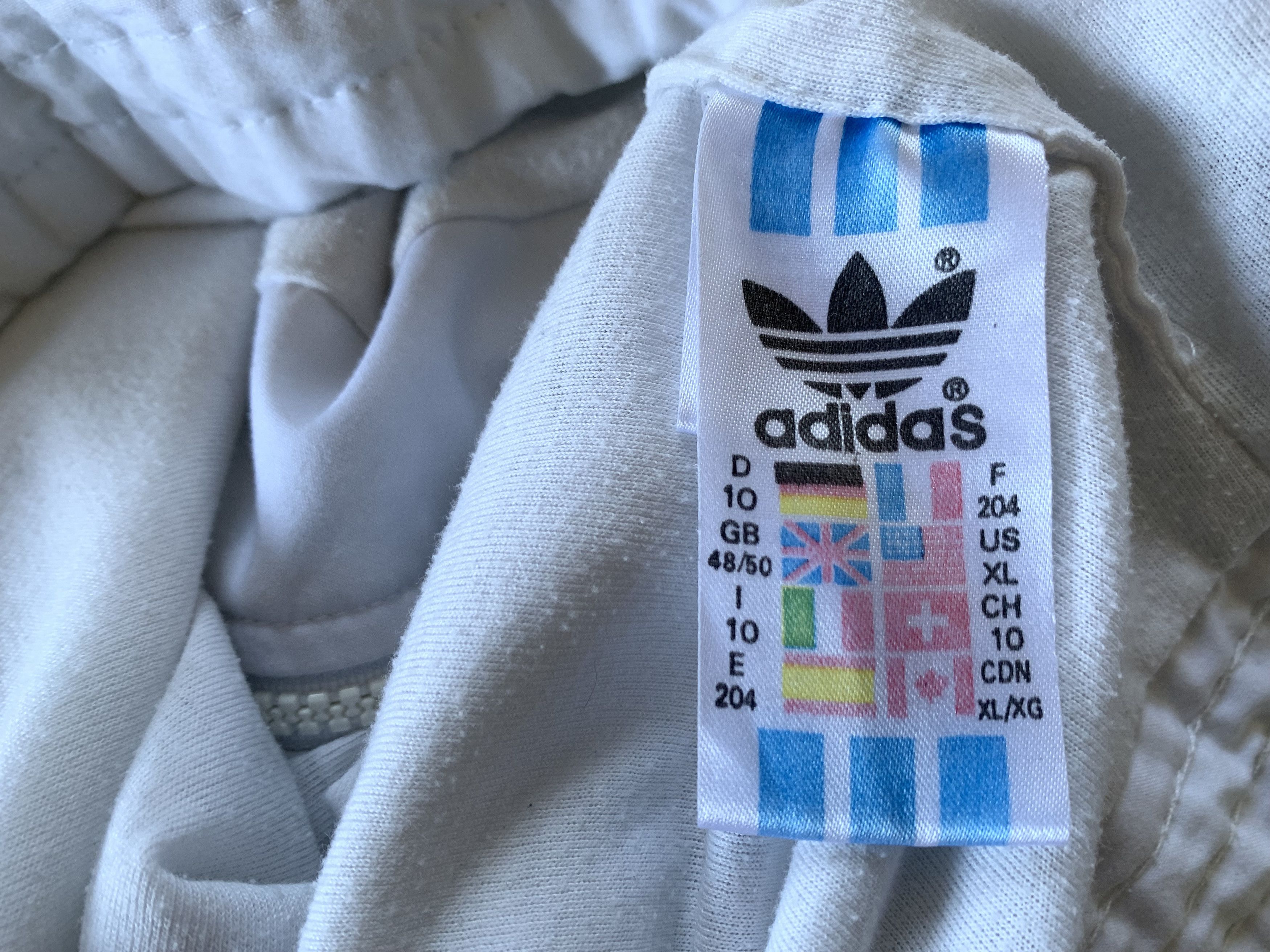 Adidas × Vintage Vintage Adidas D9 White Olympic Zip Jacket Size US XL / EU 56 / 4 - 7 Thumbnail