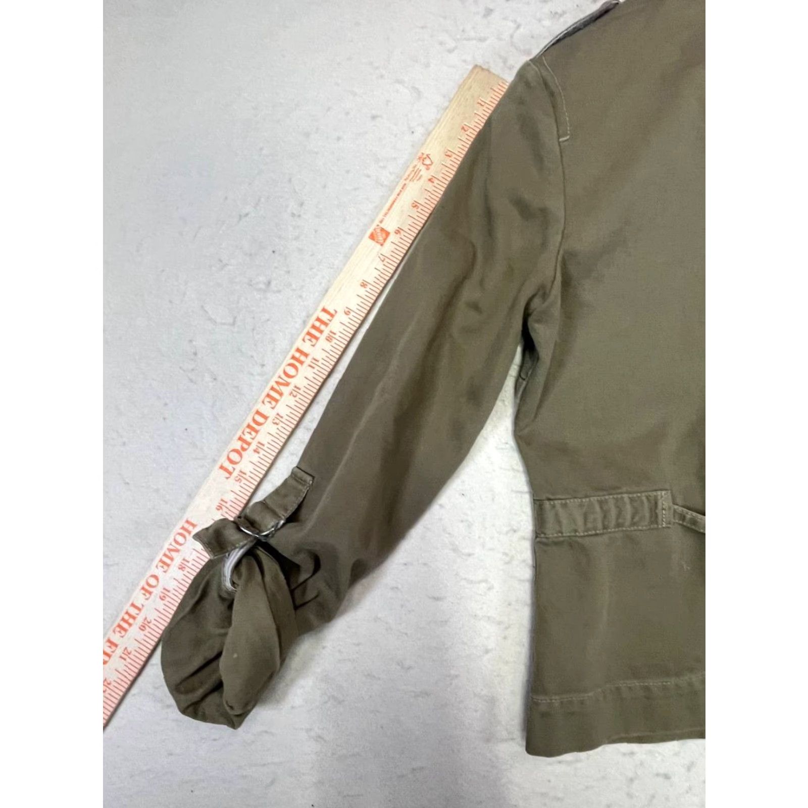 Lucky Brand Lucky Brand Army Green Womens Utility Military Field Jacket Button Up Short Sleeve? Size S / US 4 / IT 40 - 4 Thumbnail