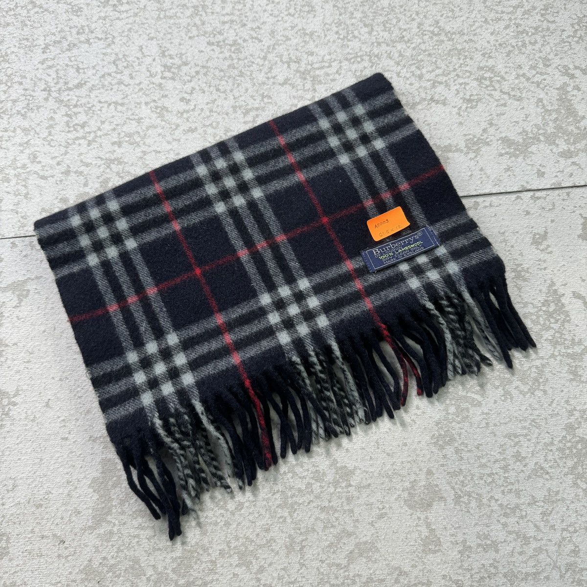 Burberry × Vintage Burberry Checked Scarves / Muffler / Neckwear - as003 Size ONE SIZE - 7 Thumbnail