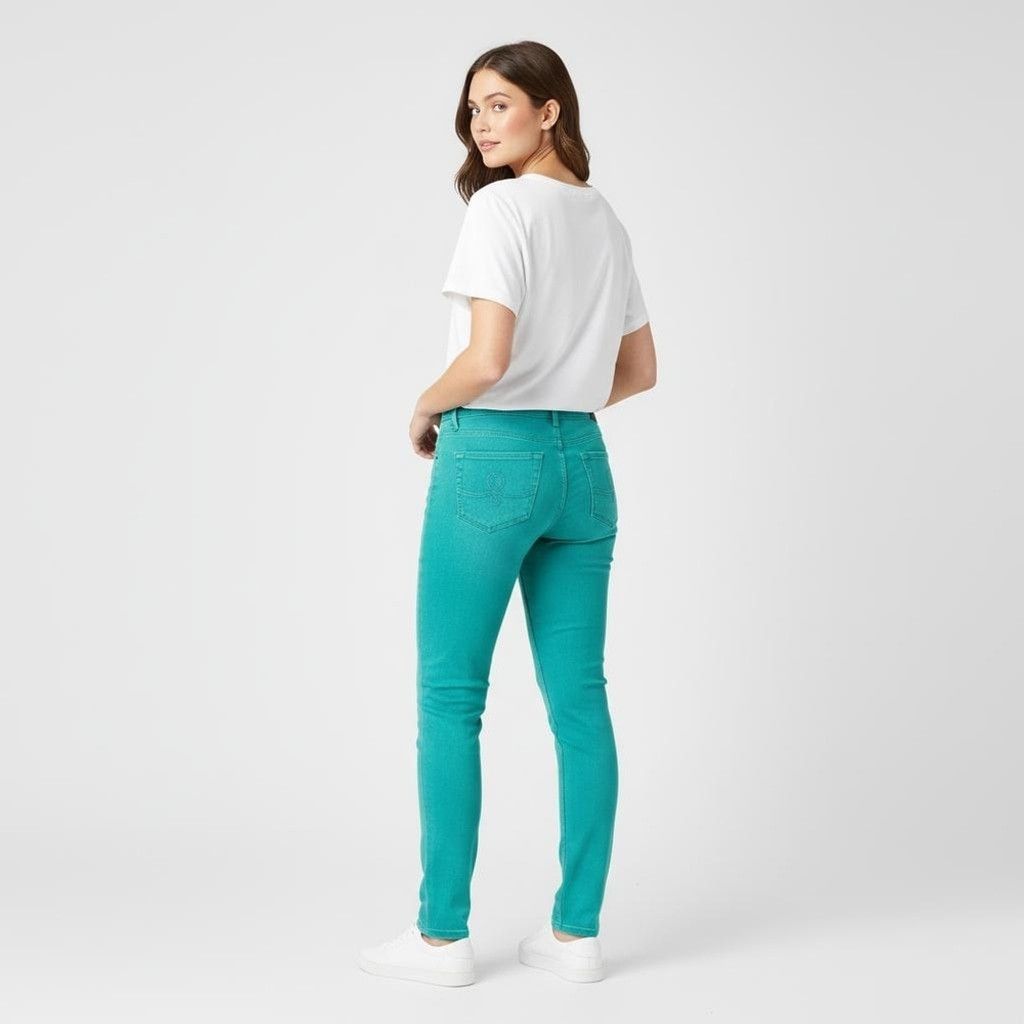 Lilly Pulitzer Lilly Pulitzer Green Worth Skinny Jeans Size 8 Size 30" / US 8 / IT 44 - 1 Thumbnail