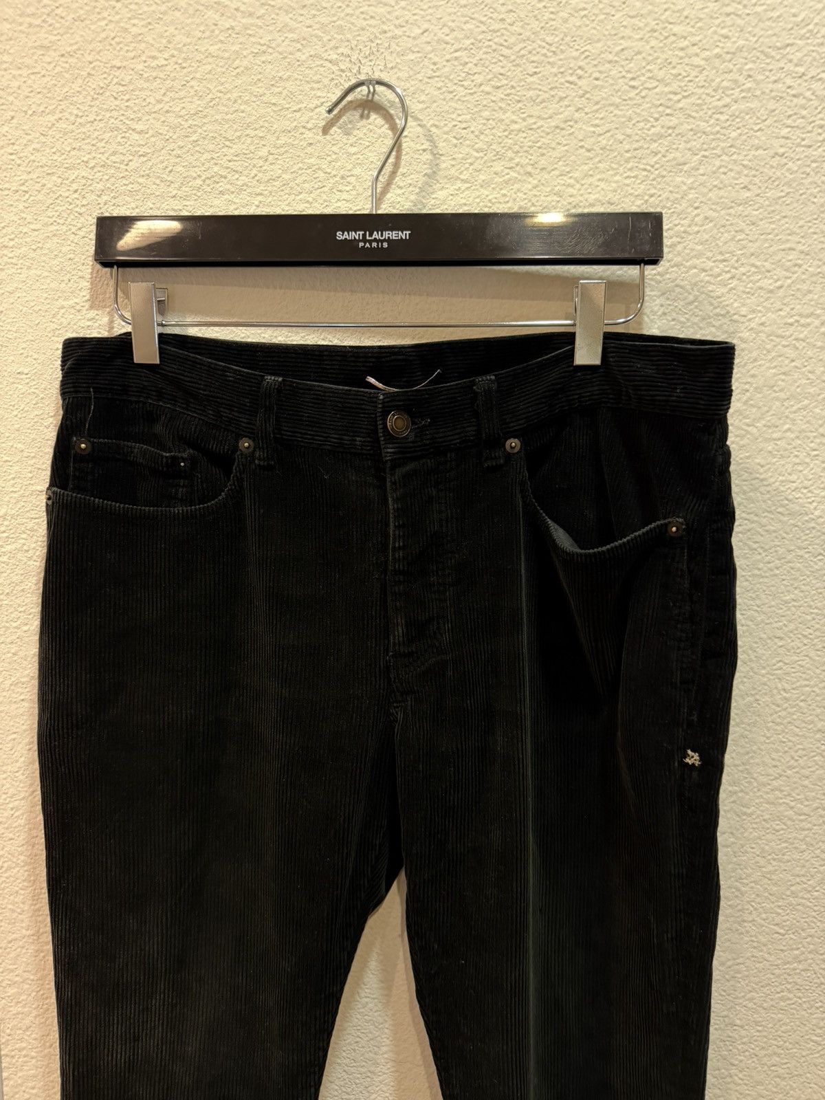 Saint Laurent Paris D17 Bootcut Corduroy Denim Jeans 33 Size US 34 / EU 50 - 2 Thumbnail
