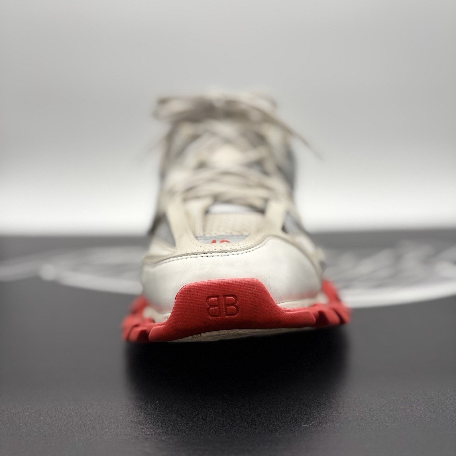 Balenciaga Balenciaga Track Sneaker ' White Red ' | GOOD CONDITION! Size US 13 / EU 46 - 15 Thumbnail