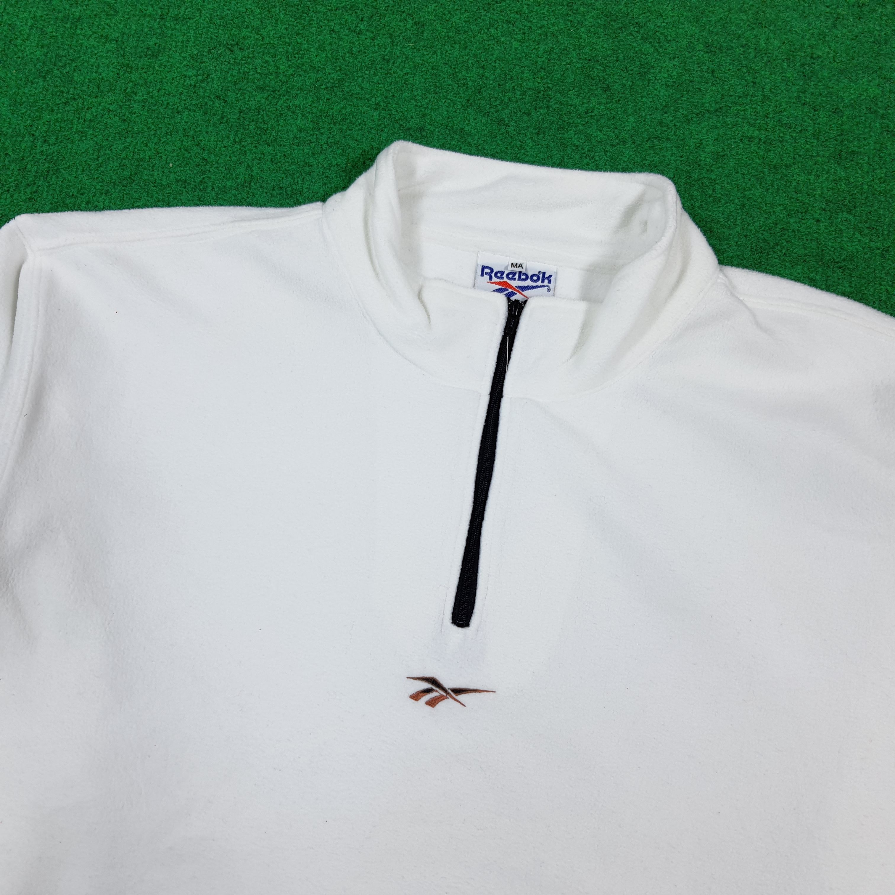 Reebok Vintage Reebok Sportswear Half Zipper Sweatshirt C303N17 Size US L / EU 52-54 / 3 - 2 Thumbnail