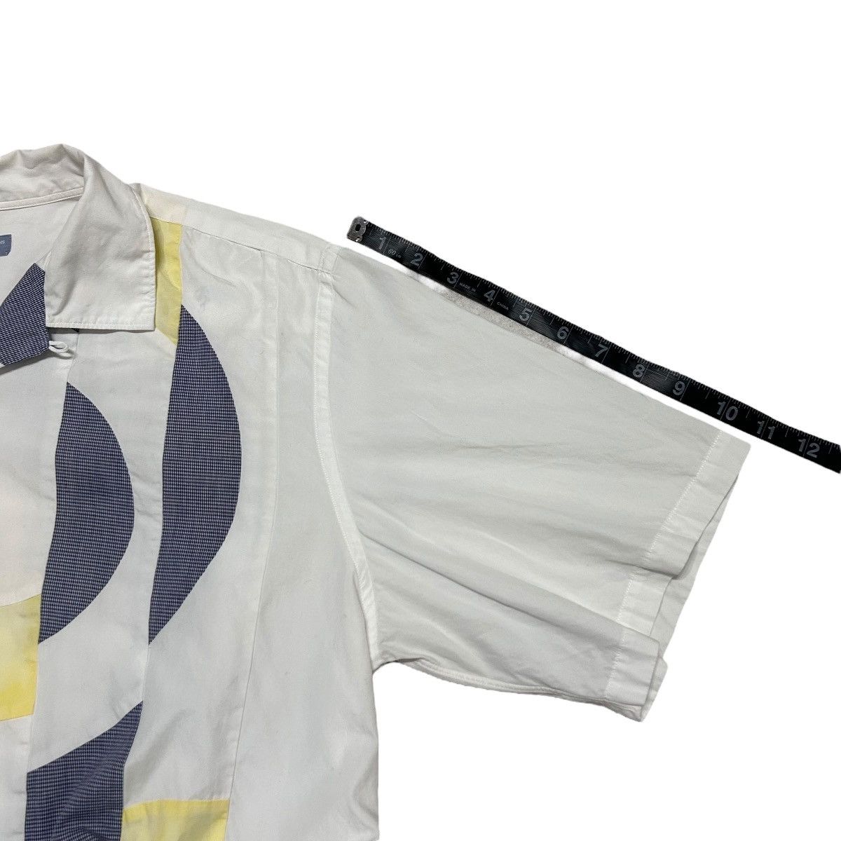 Comme des Garcons 558 02SS Comme Des Garcons Homme patchwork Panelled shirt Size US S / EU 44-46 / 1 - 18 Thumbnail