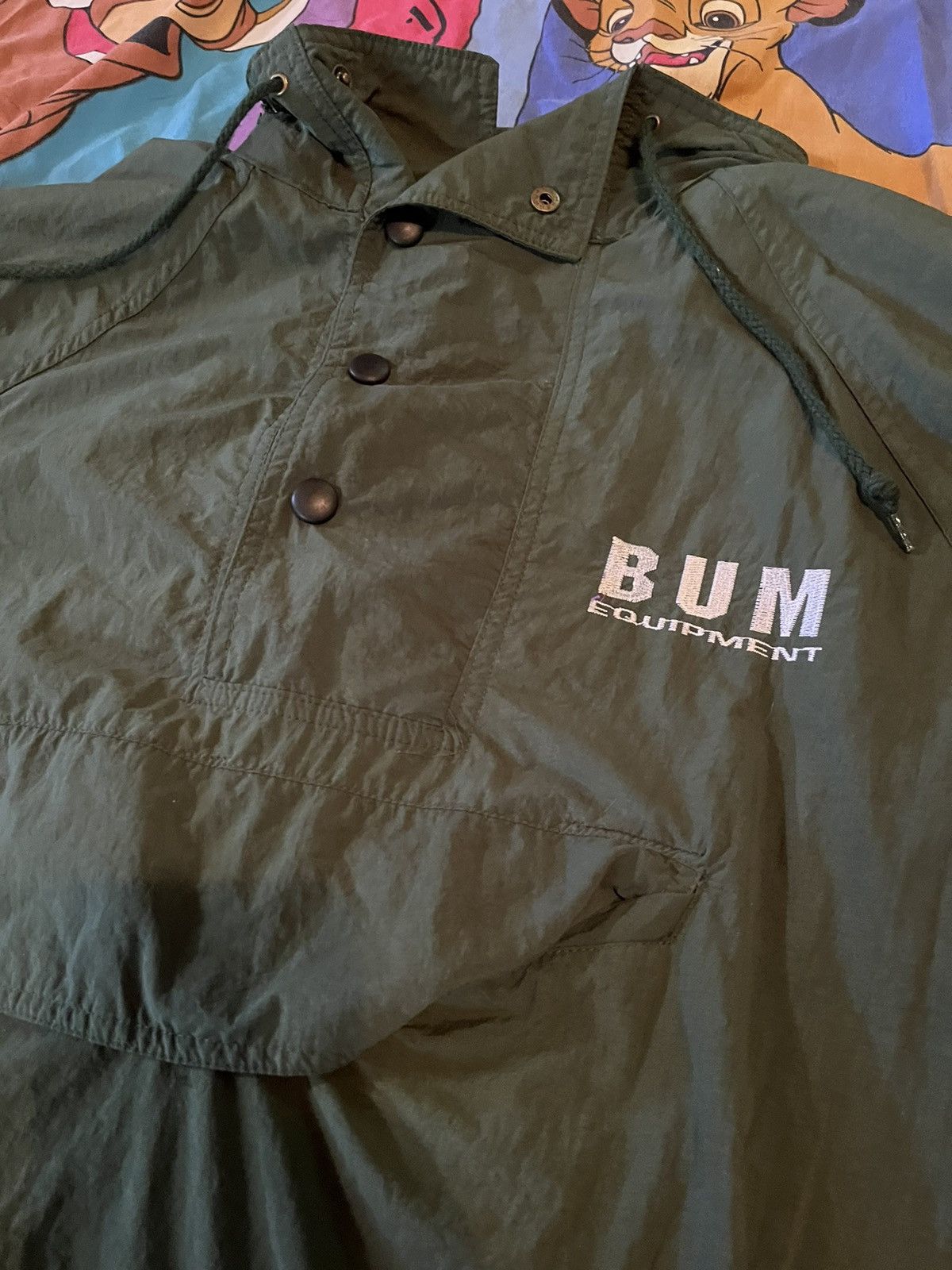 B.U.M Equipment × Vintage Vintage 90s Men’s Bum Equipment Hooded Windbreaker Jacket Size US L / EU 52-54 / 3 - 3 Thumbnail