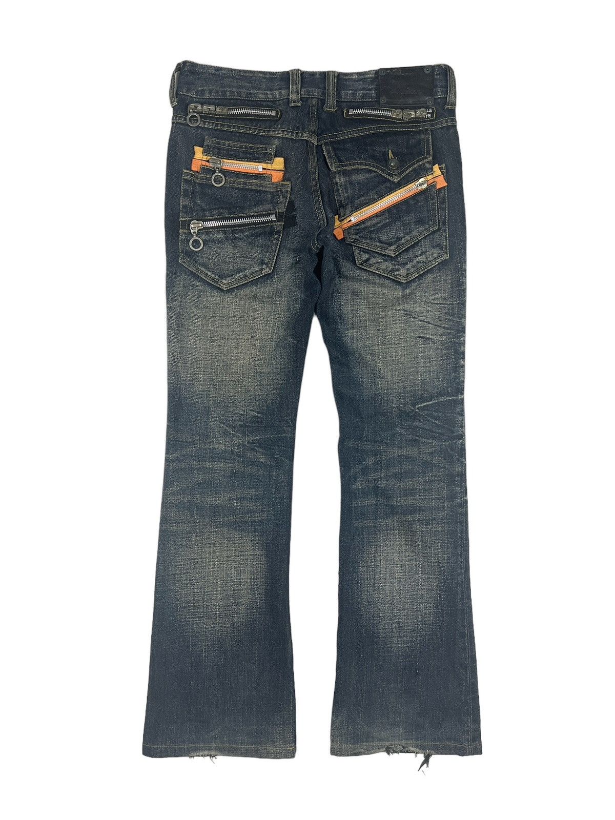 semanticdesign Semantic Design 🇯🇵 Multi Zipper Flare Denim Size US 30 / EU 46 - 2 Thumbnail