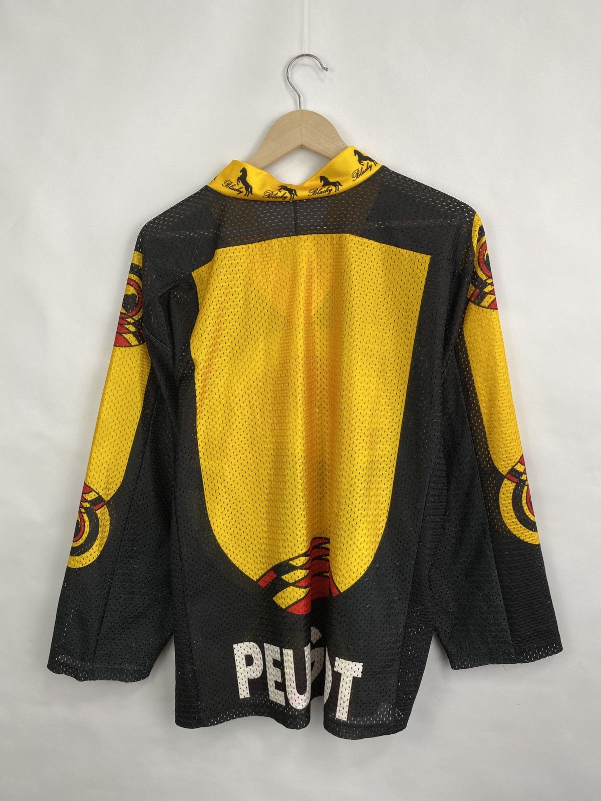 NHL 🇨🇭 Vintage 90s SC Bern Switzerland Hockey Jersey Peugeot Size US M / EU 48-50 / 2 - 9 Thumbnail