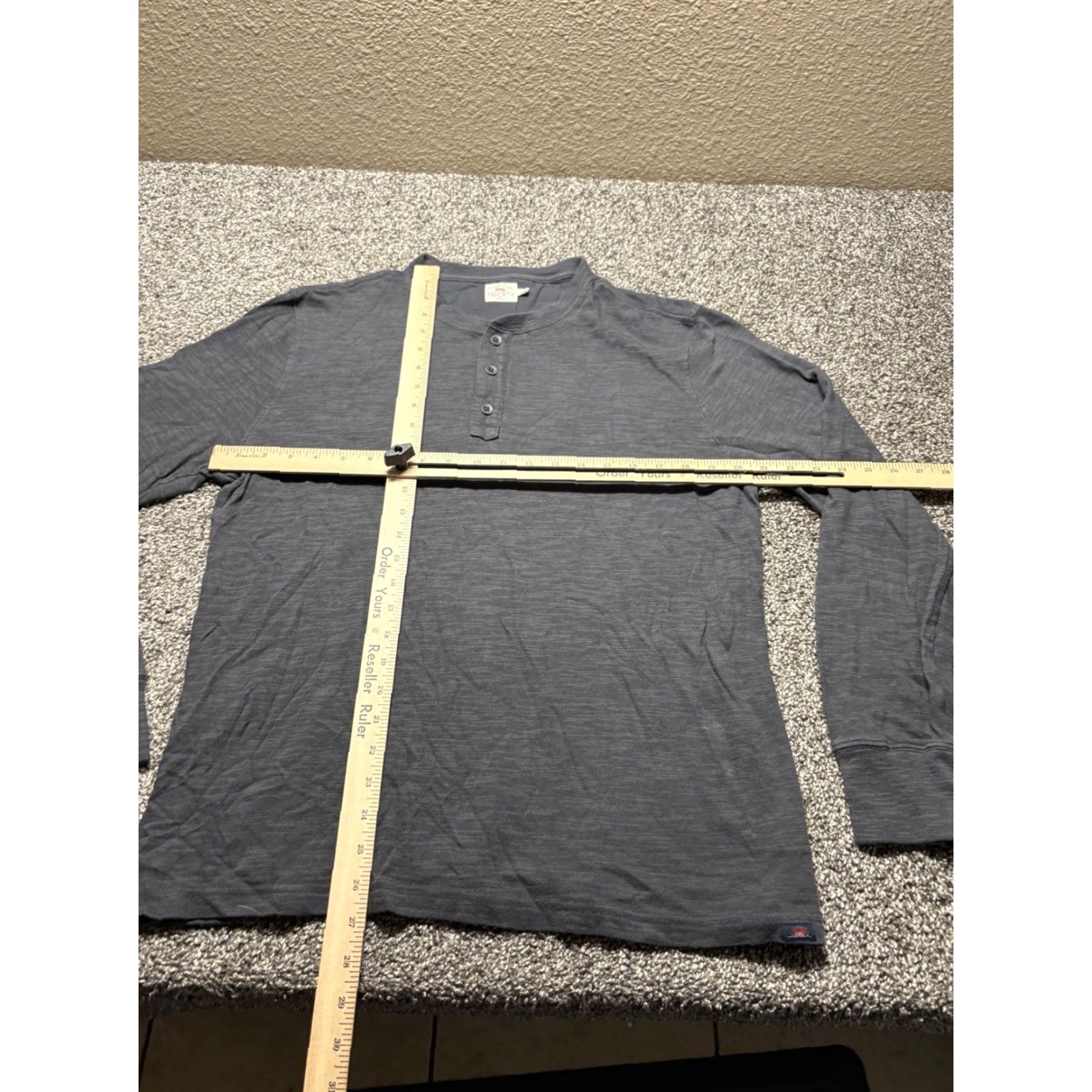Faherty Faherty Henley Waffle Knit Thermal Shirt Mens Large Cotton Heather Gray Thick Shirt Mens Large Gray Thermal Henley Waffle Knit Faherty Size US L / EU 52-54 / 3 - 3 Thumbnail