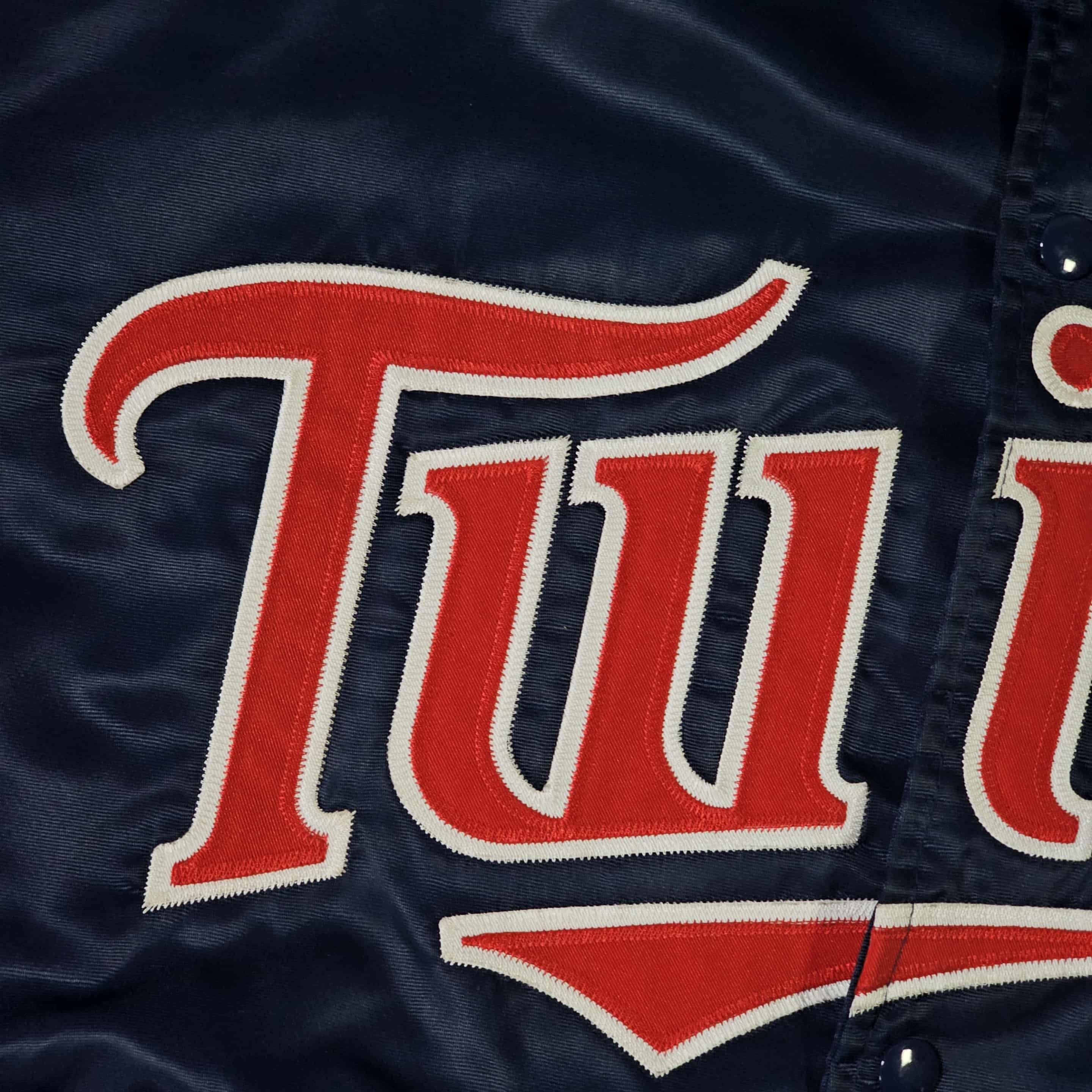 MLB Minnesota Twins Vintage 90s Starter Satin Bomber Jacket Size US XL / EU 56 / 4 - 4 Thumbnail