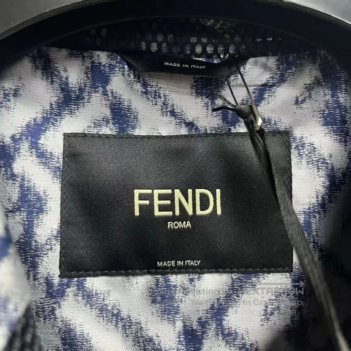 Fendi fendi silver blue logo hooded jacket. Size US M / EU 48-50 / 2 - 2 Thumbnail
