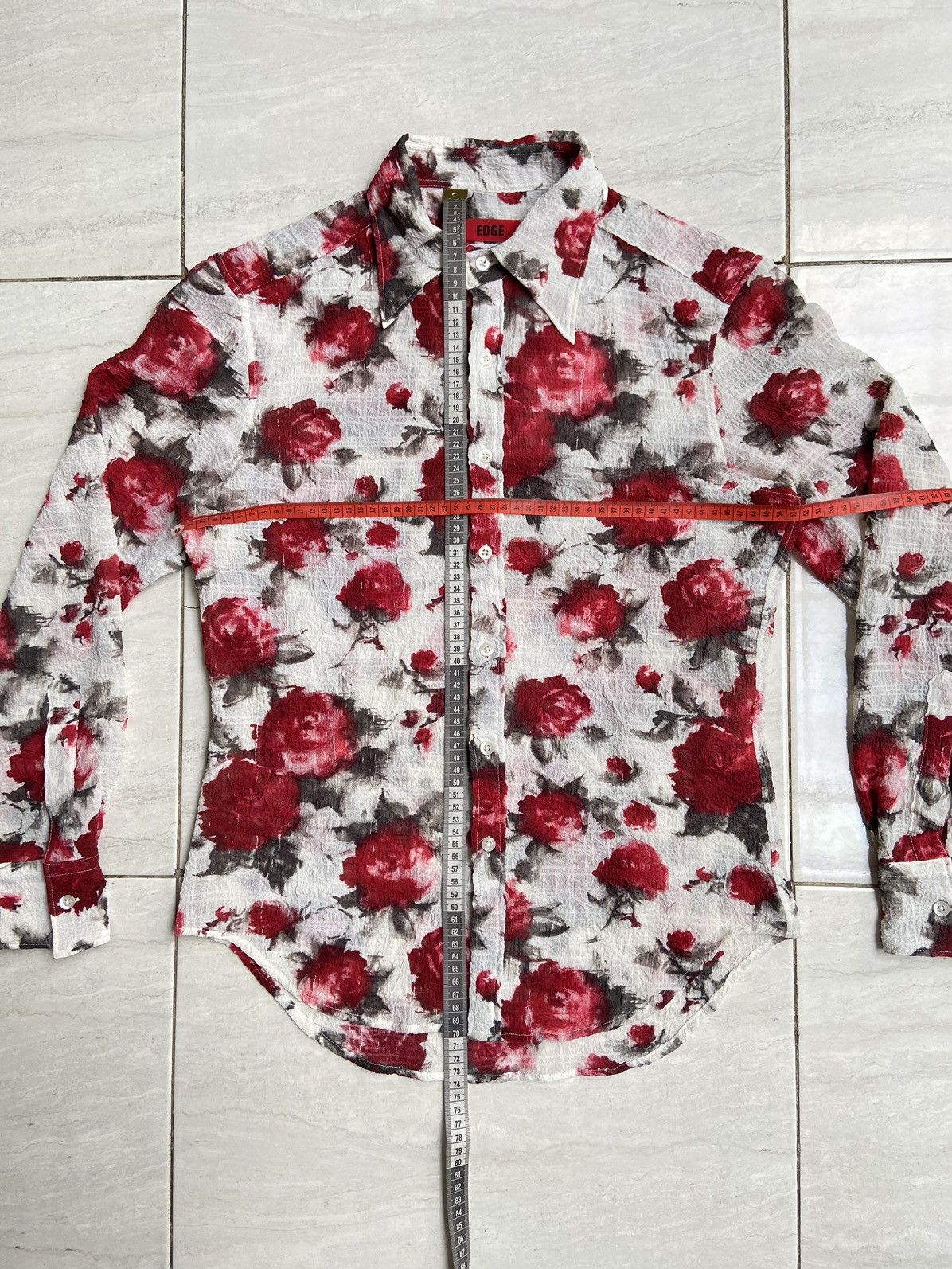 Designer × Japanese Brand EDGE RUPERT Flower Motive Shirt Size US S / EU 44-46 / 1 - 2 Thumbnail
