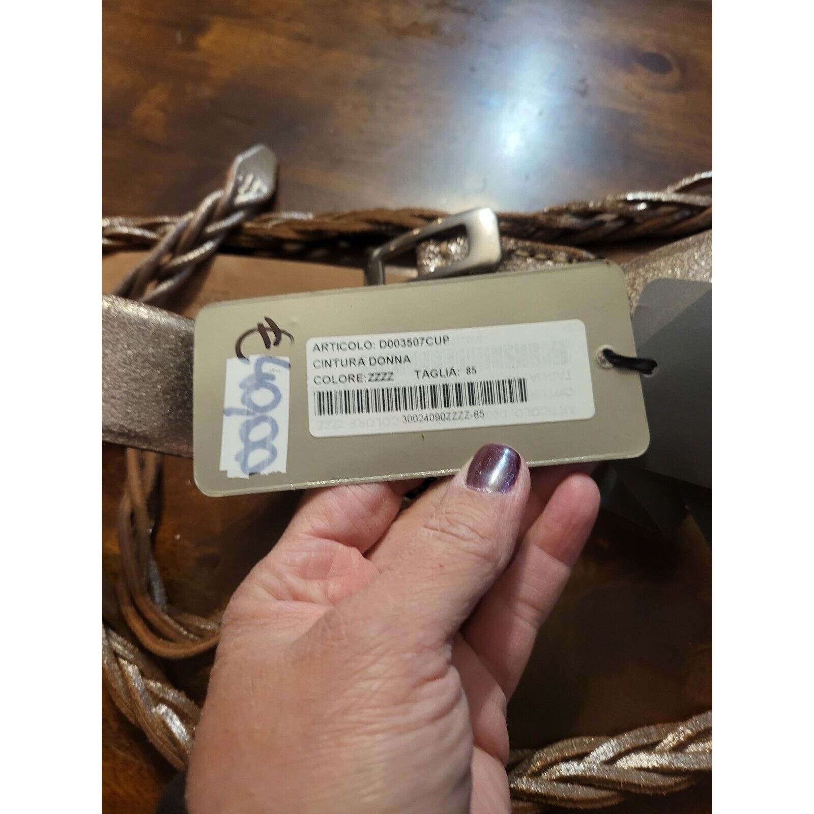Ermanno Scervino ermanno scervino womans Silver/ Gold 3 Buckle Genuine Size ONE SIZE - 5 Thumbnail