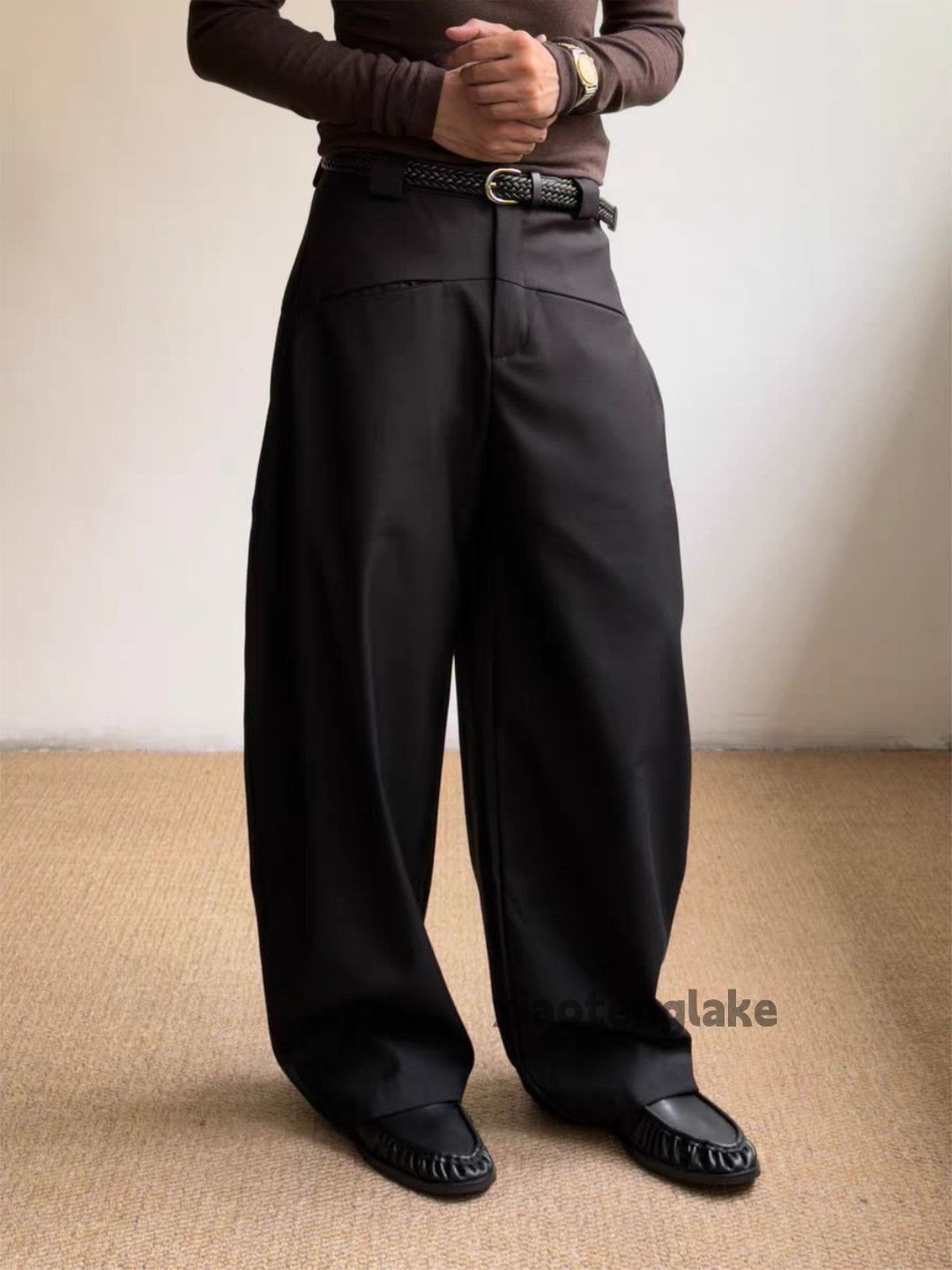 Vintage zx utility loose baggy wide Leg pleated flared pants Size US 26 / EU 42 - 2 Thumbnail