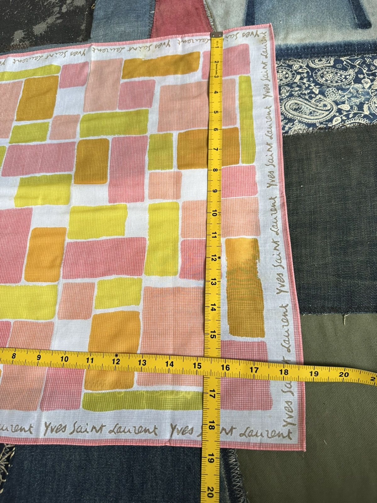 Vintage Vintage YSL Handkerchief/ Neckerchief/ Bandana Size ONE SIZE - 6 Thumbnail