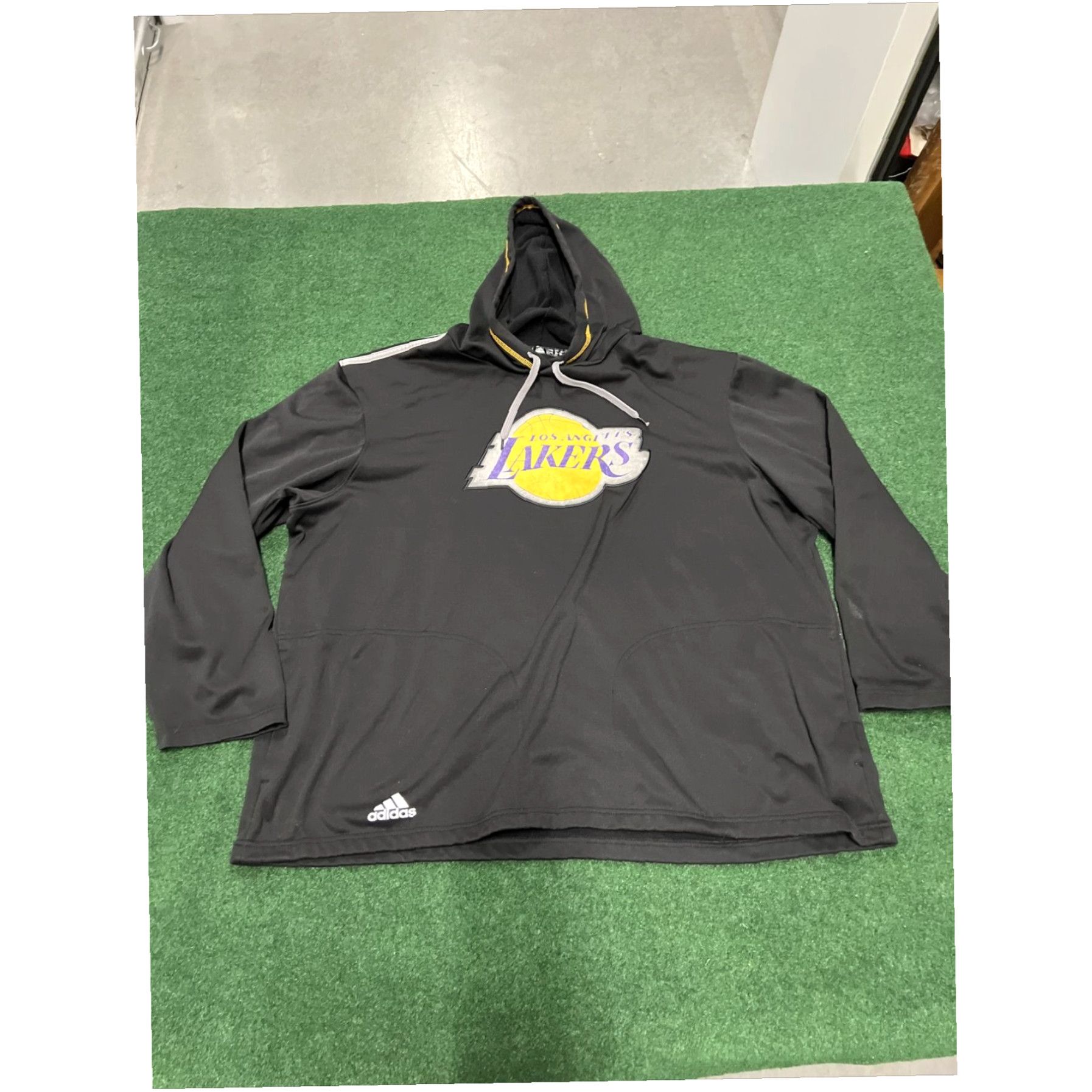 Adidas LA Lakers Hoodie Mens 2XL Black Adidas Pullover Sweater Jacket Size US XXL / EU 58 / 5 - 1 Thumbnail