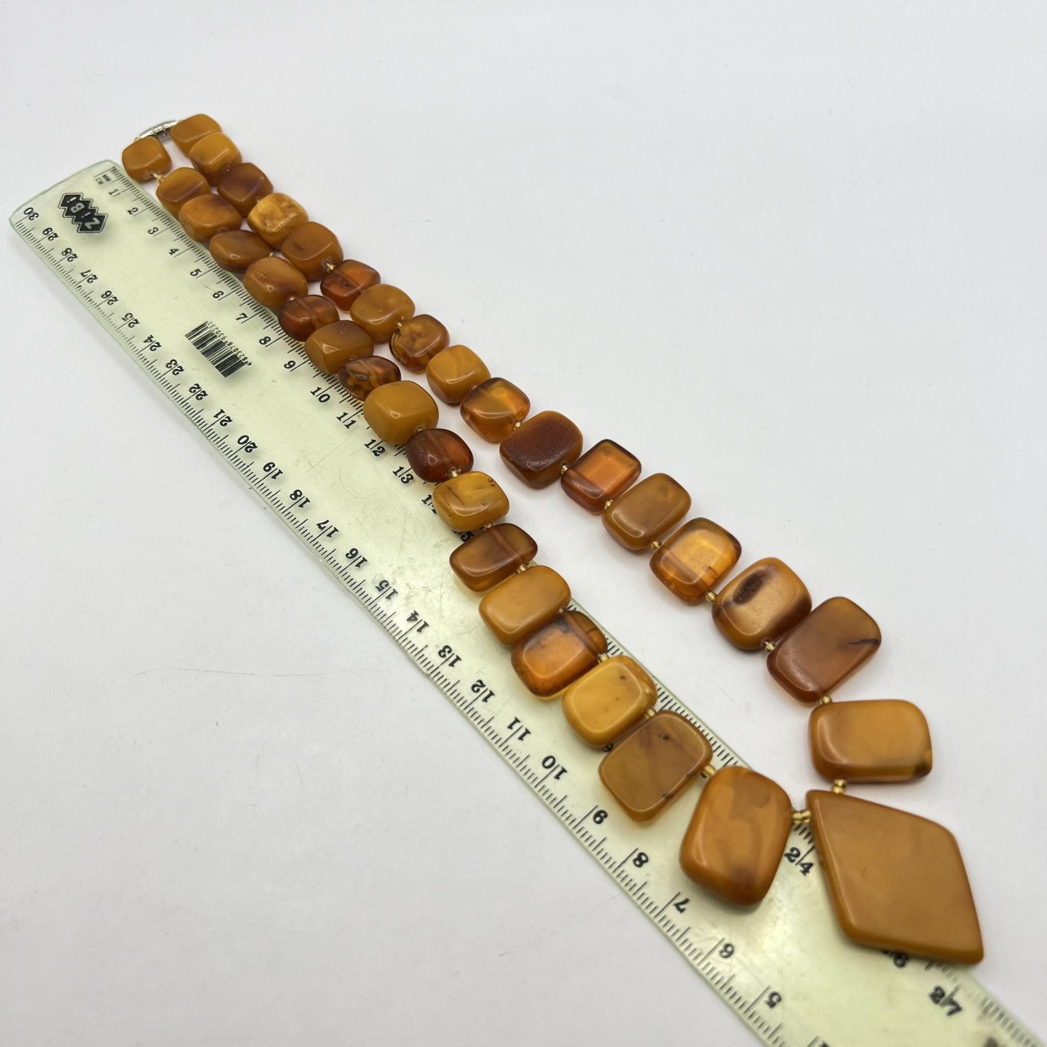 Vintage 100% Genuine Baltic Yellow Royal Amber Necklace Butterscotch Size ONE SIZE - 8 Thumbnail
