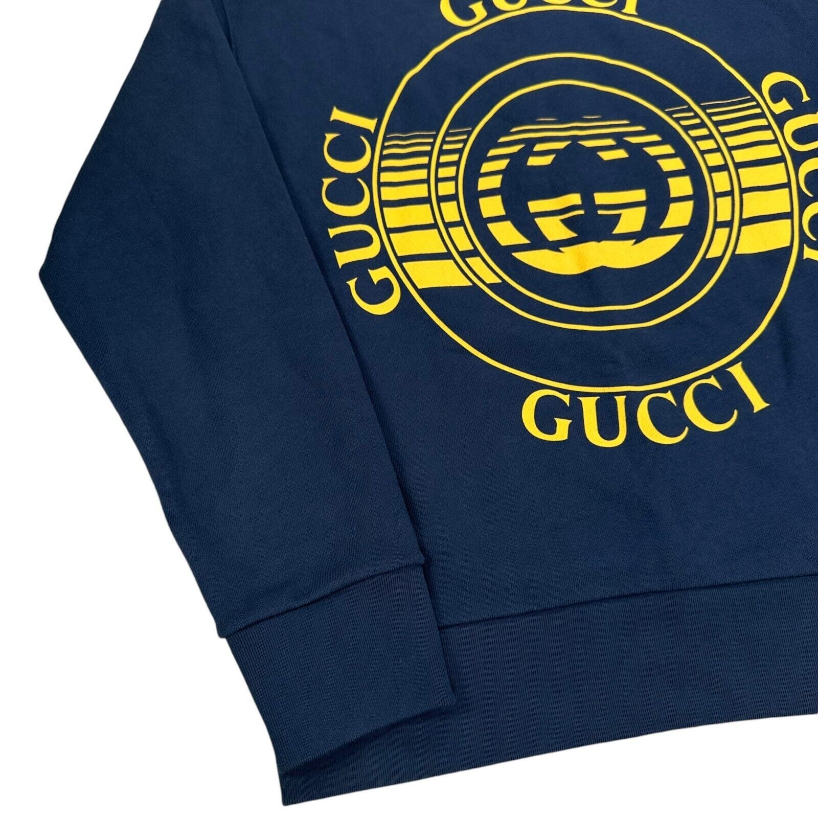 Gucci Gucci Size M Sweatshirt Deep Blue Record Disk Logo GG Size US M / EU 48-50 / 2 - 7 Thumbnail