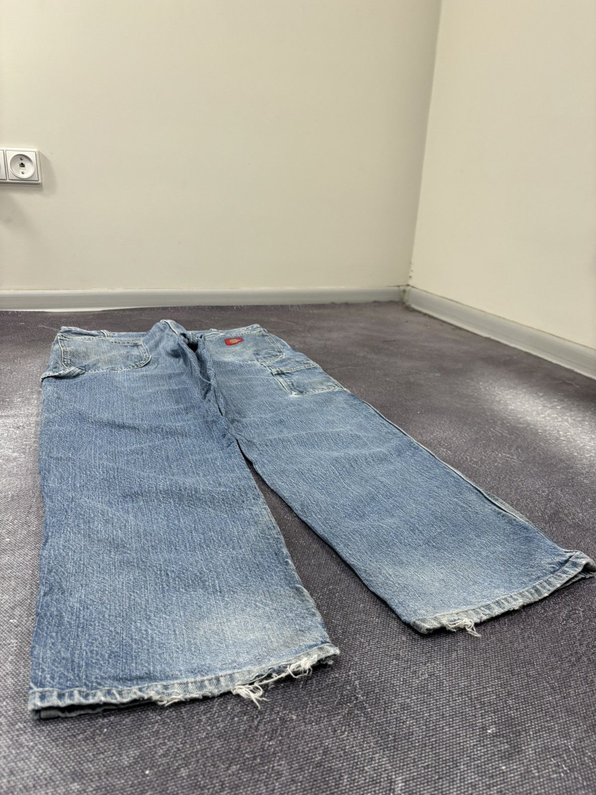 Dickies Vintage Dickies Faded Light Blue Washed Work Baggy Jeans Size US 38 / EU 54 - 4 Thumbnail