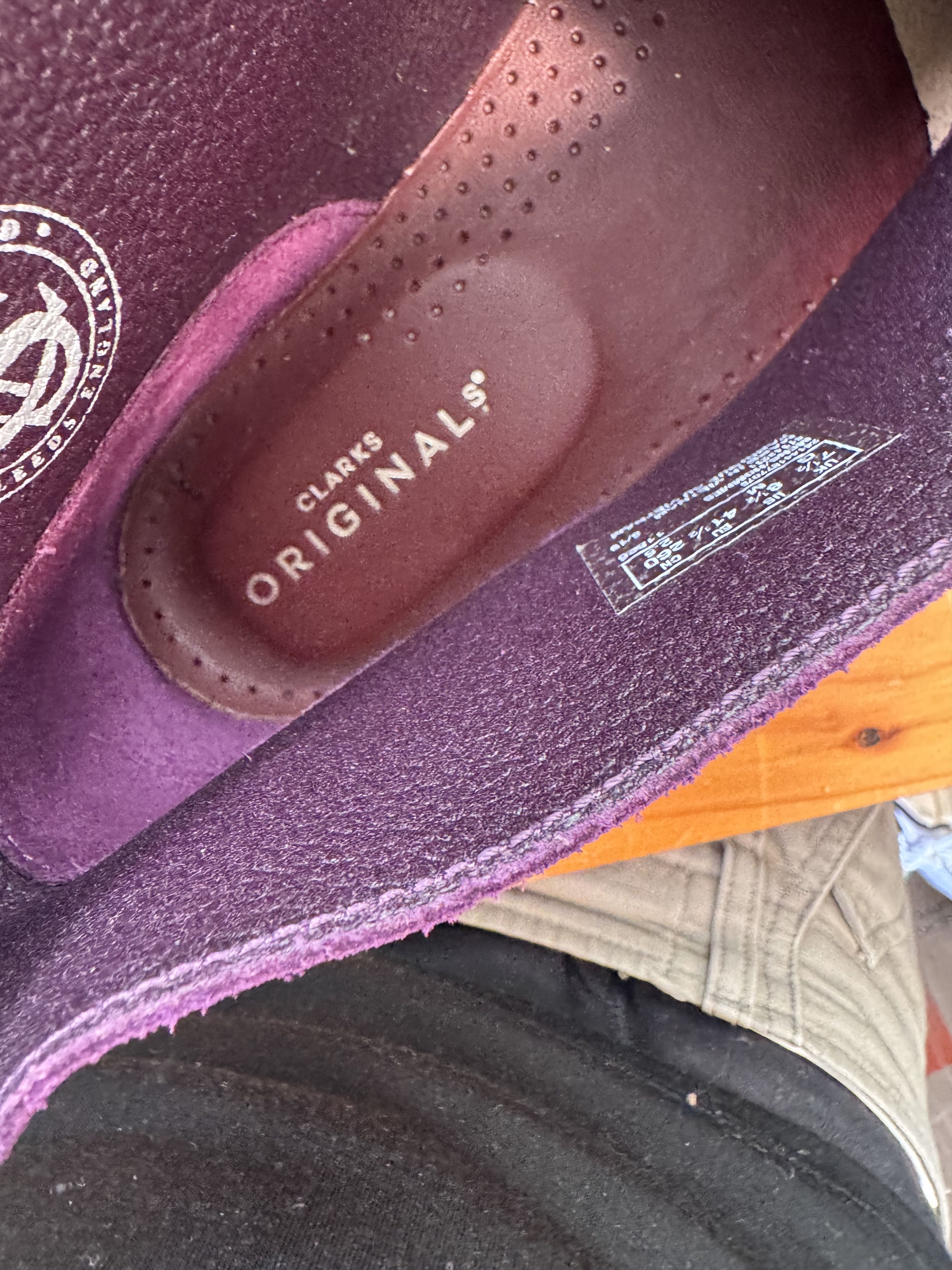 Clarks Clarks Purple Desert Boot Size US 8.5 / EU 41-42 - 6 Thumbnail