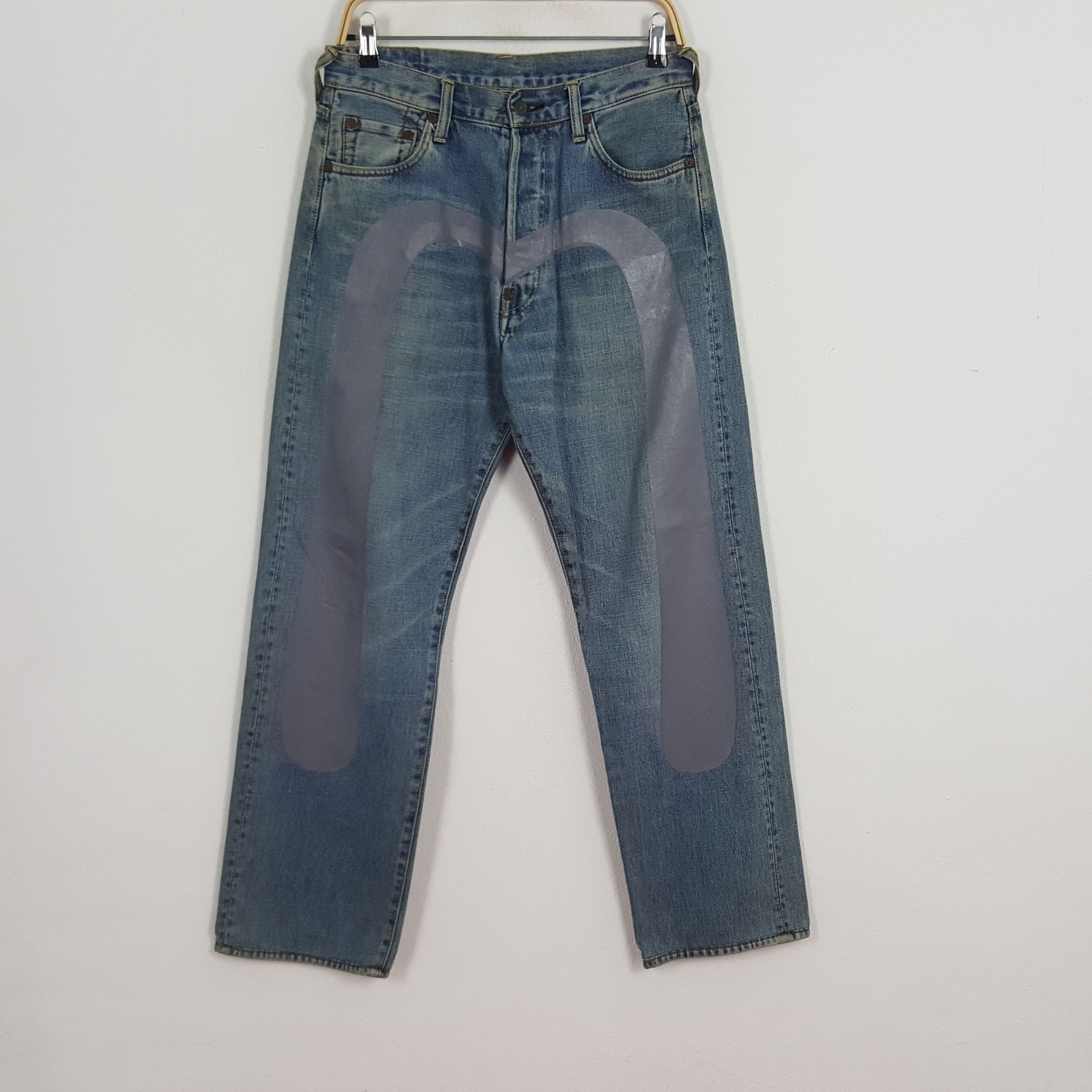 Vintage Evisu Japanese Brand Custom Art Daicock Denim Jeans