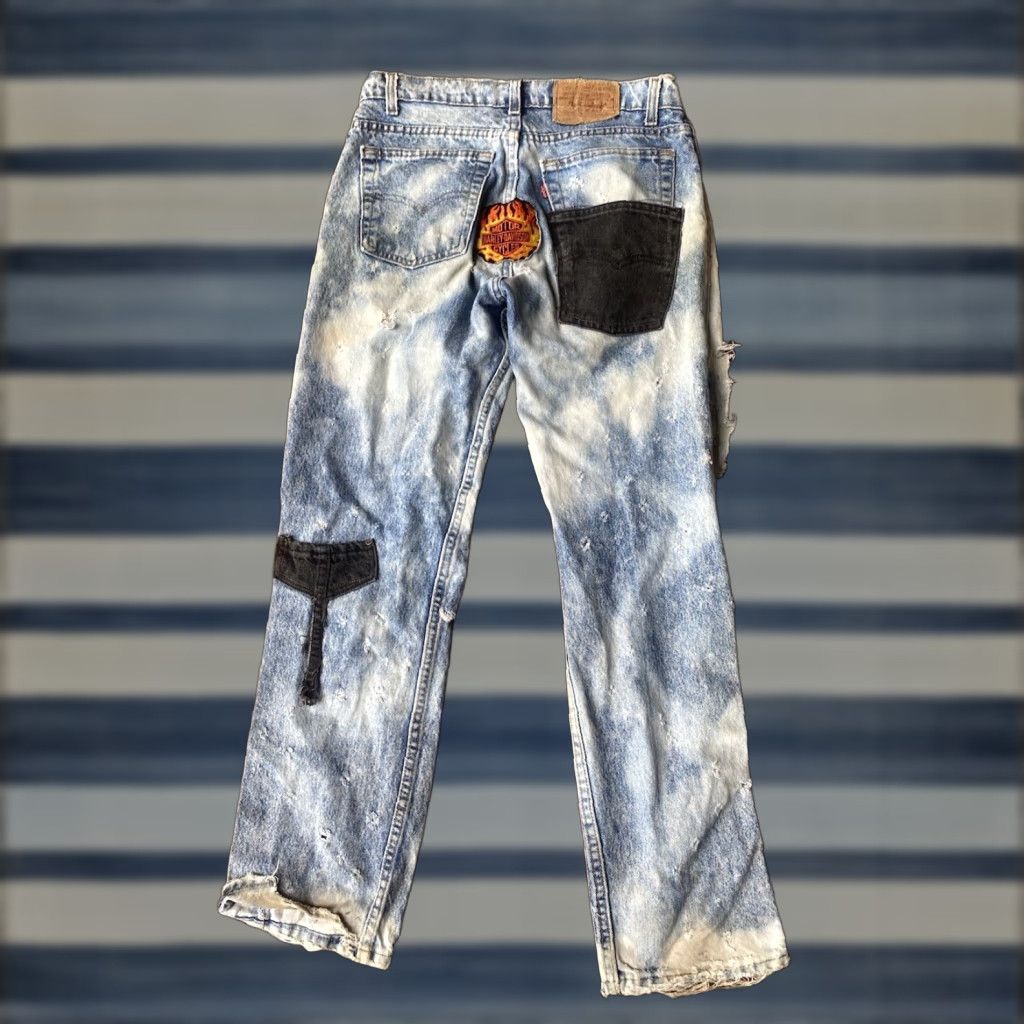 Levi's VINTAGE Levi's 506 Harley Davidson Jeans 32x30 Distressed USA Jeans Men 90s Western, 5-Pocket, Regular Fit, Blue, Denim, Levi's, USA, 90s, Preppy Size US 32 / EU 48 - 1 Thumbnail