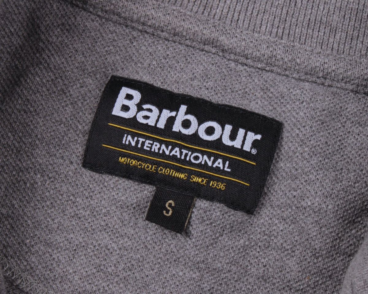 Barbour BARBOUR International Half 1/4 Zip Cotton Gray Pullover Size US S / EU 44-46 / 1 - 12 Thumbnail