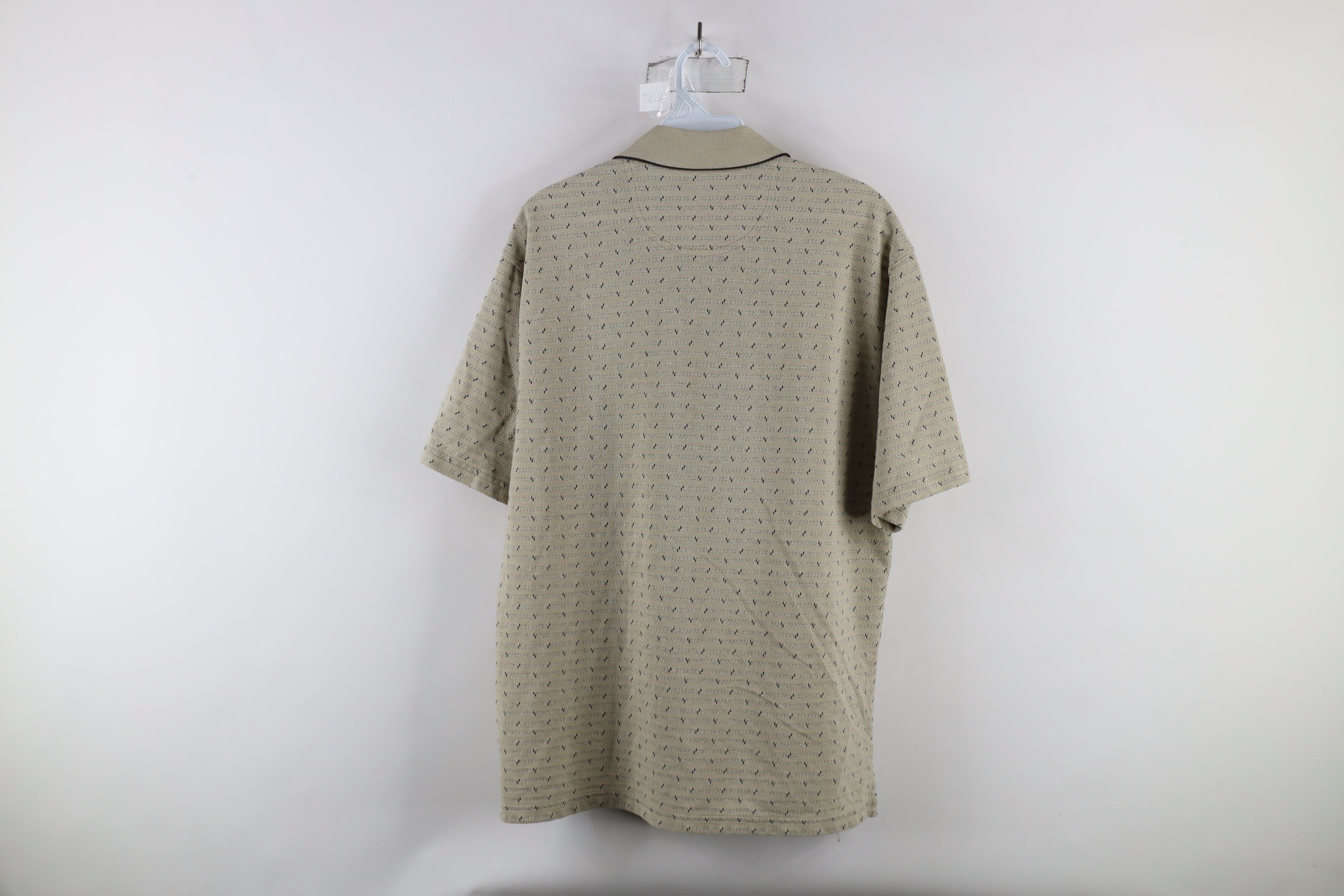 Vintage Vintage 90s Streetwear Geometric Knit Golf Polo Shirt Size US M / EU 48-50 / 2 - 10 Thumbnail