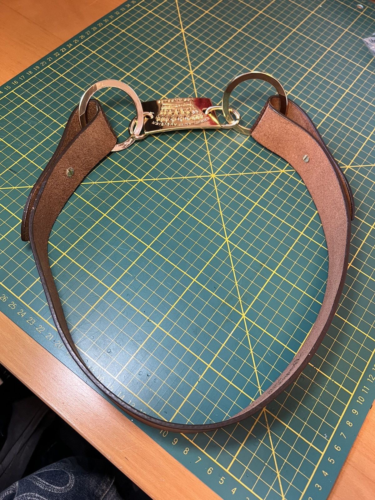 Christian Audigier Vintage Christian Audigier gold crown buckle leather belt Size ONE SIZE - 11 Thumbnail