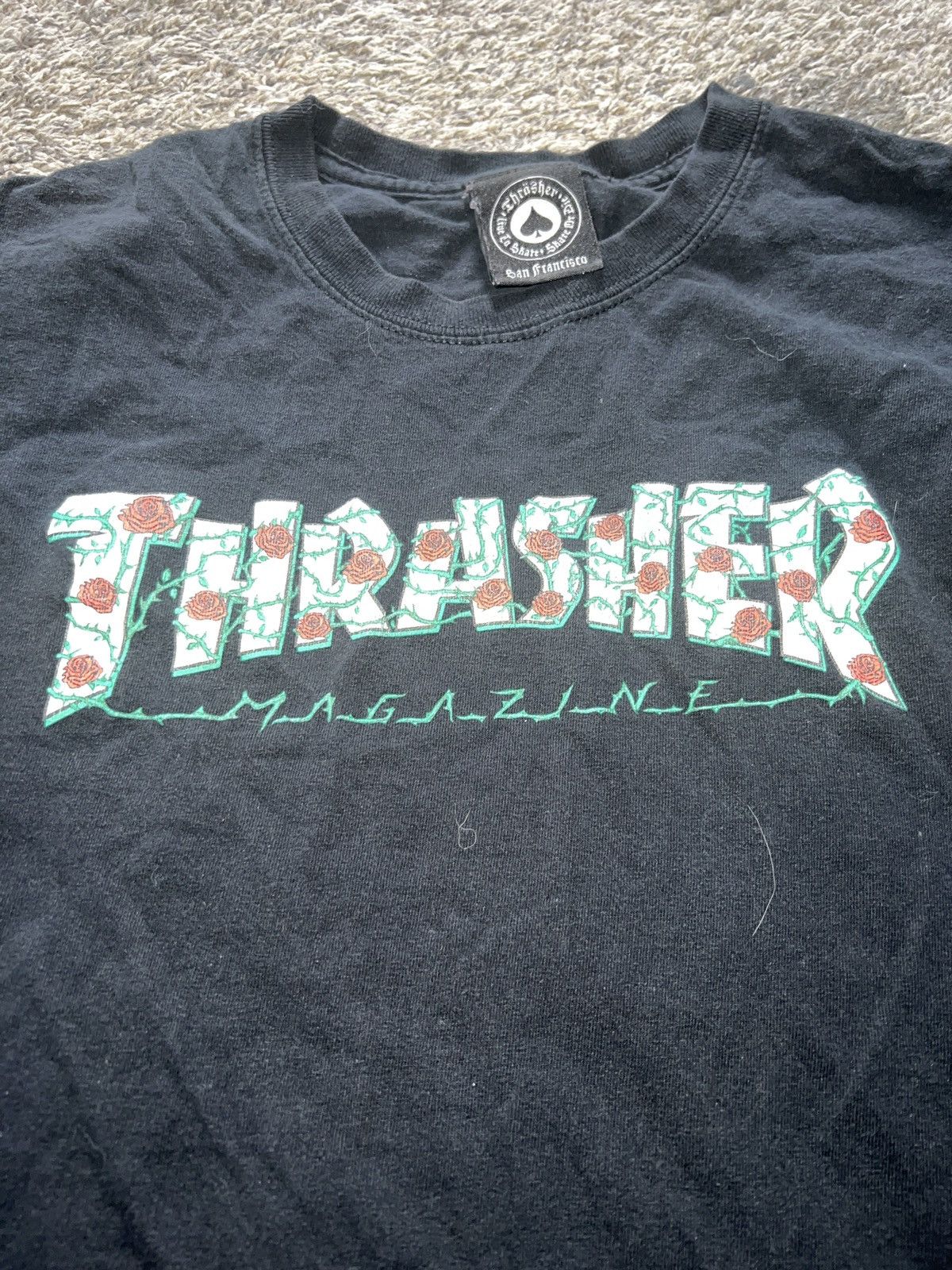 Thrasher Thrasher Magazine Roses Tee Size US XL / EU 56 / 4 - 2 Thumbnail