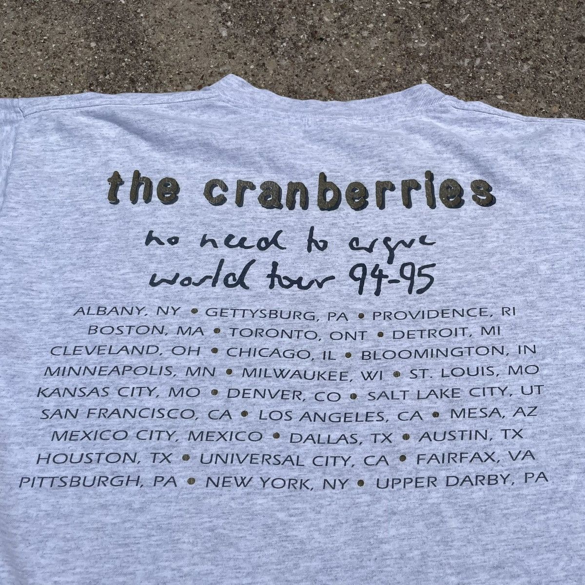 Other Vintage The Cranberries No Need To Argue World Tour Gem Tee Size US XL / EU 56 / 4 - 7 Thumbnail