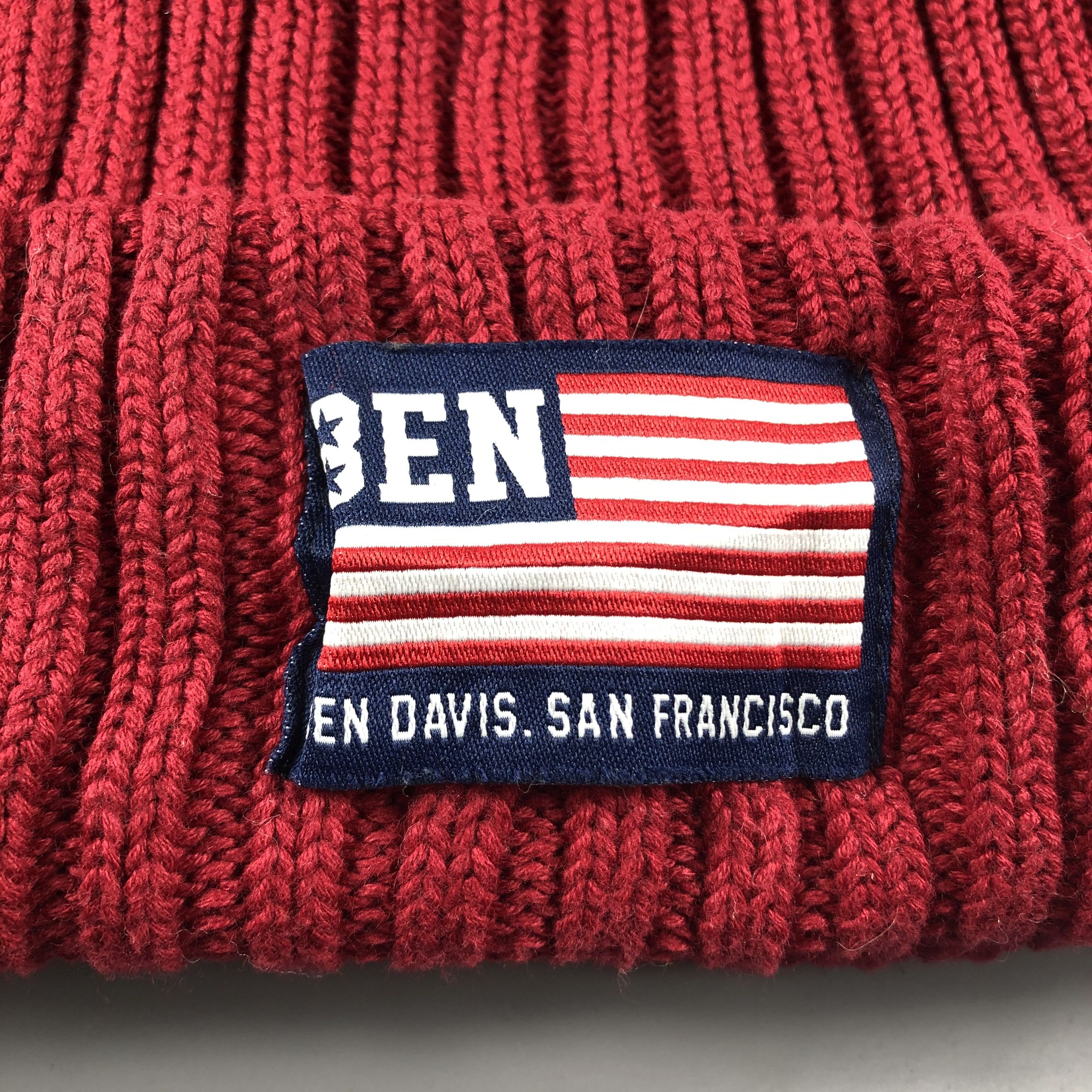 Ben Davis × Vintage Ben Davis Ribbed Beanie Snow Hat Snow Cap -D107 Size ONE SIZE - 5 Thumbnail