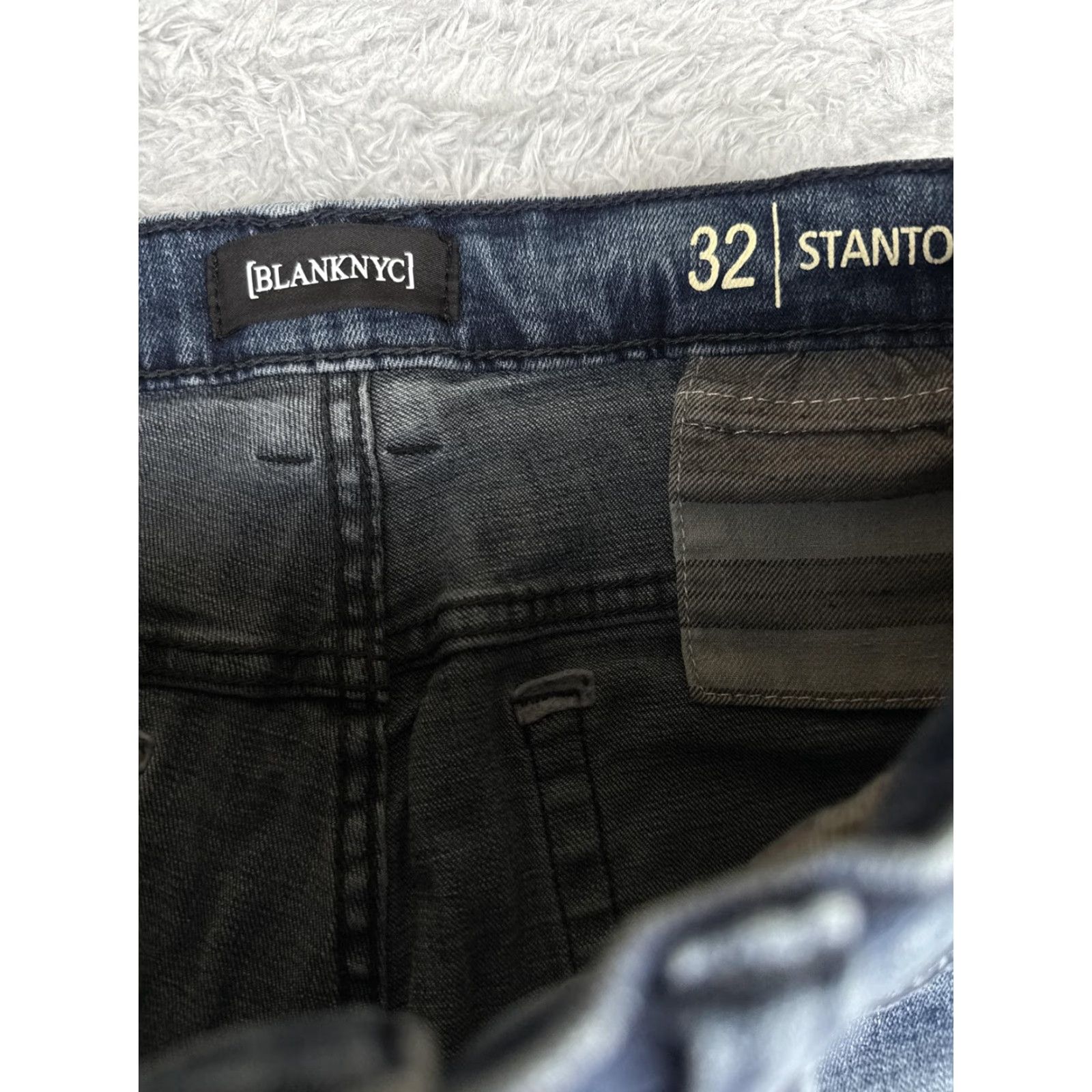 Vintage BLANKNYC Jeans Mens 32 Blue Stanton Slim Fit Denim Stretch Casual SDM418 Jeans Size US 32 / EU 48 - 6 Thumbnail