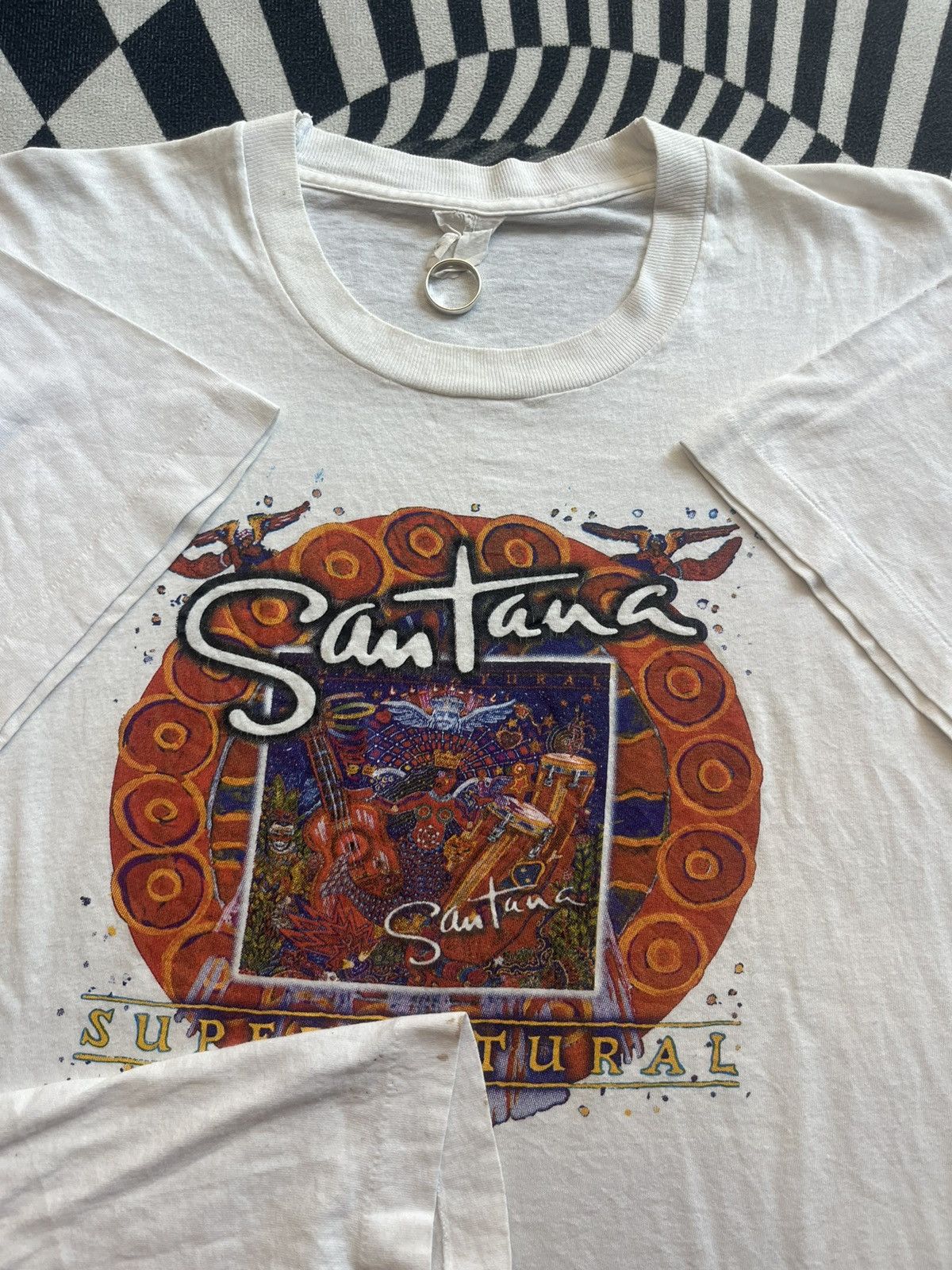 Arts & Science Vintage Santana Supernatural 1999’s Art design Album Tshirt Size US XL / EU 56 / 4 - 6 Thumbnail