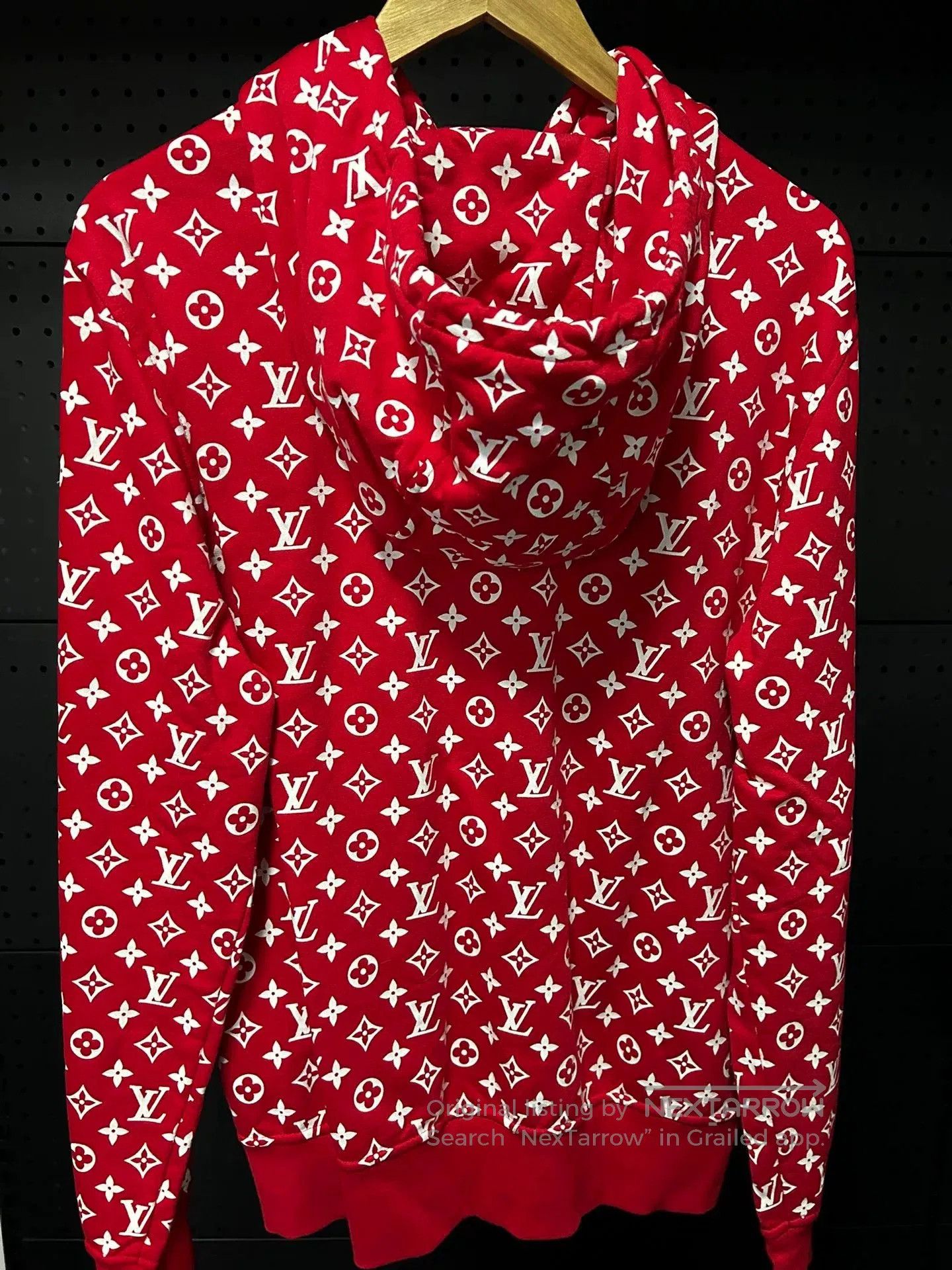 Louis Vuitton Lv x Supreme Logo Hoodie Red. Size US L / EU 52-54 / 3 - 2 Thumbnail