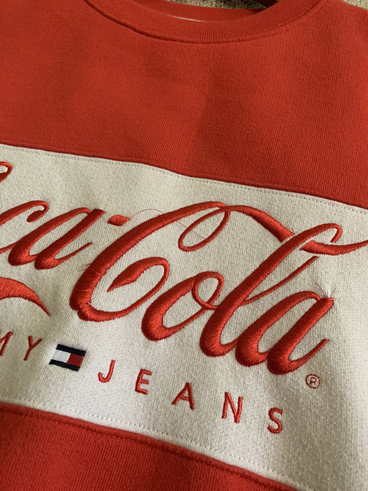 Coca Cola × Tommy Jeans × Vintage Tommy Jeans Coca Cola sweatshirt vintage Size US S / EU 44-46 / 1 - 6 Thumbnail