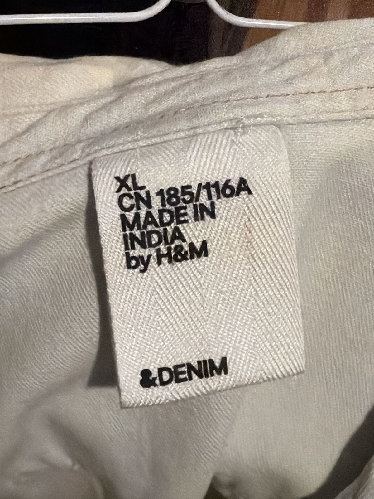 Vintage Vintage h&m &denim made in india denim shirt xl Size US XL / EU 56 / 4 - 2 Thumbnail