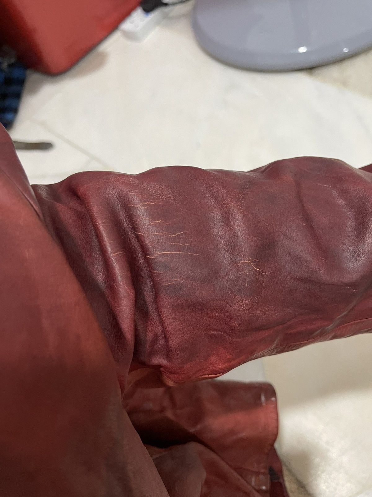 Isamu Katayama Backlash Isamu Katayama Backlash Red Leather Biker Jacket Size US XS / EU 42 / 0 - 22 Thumbnail
