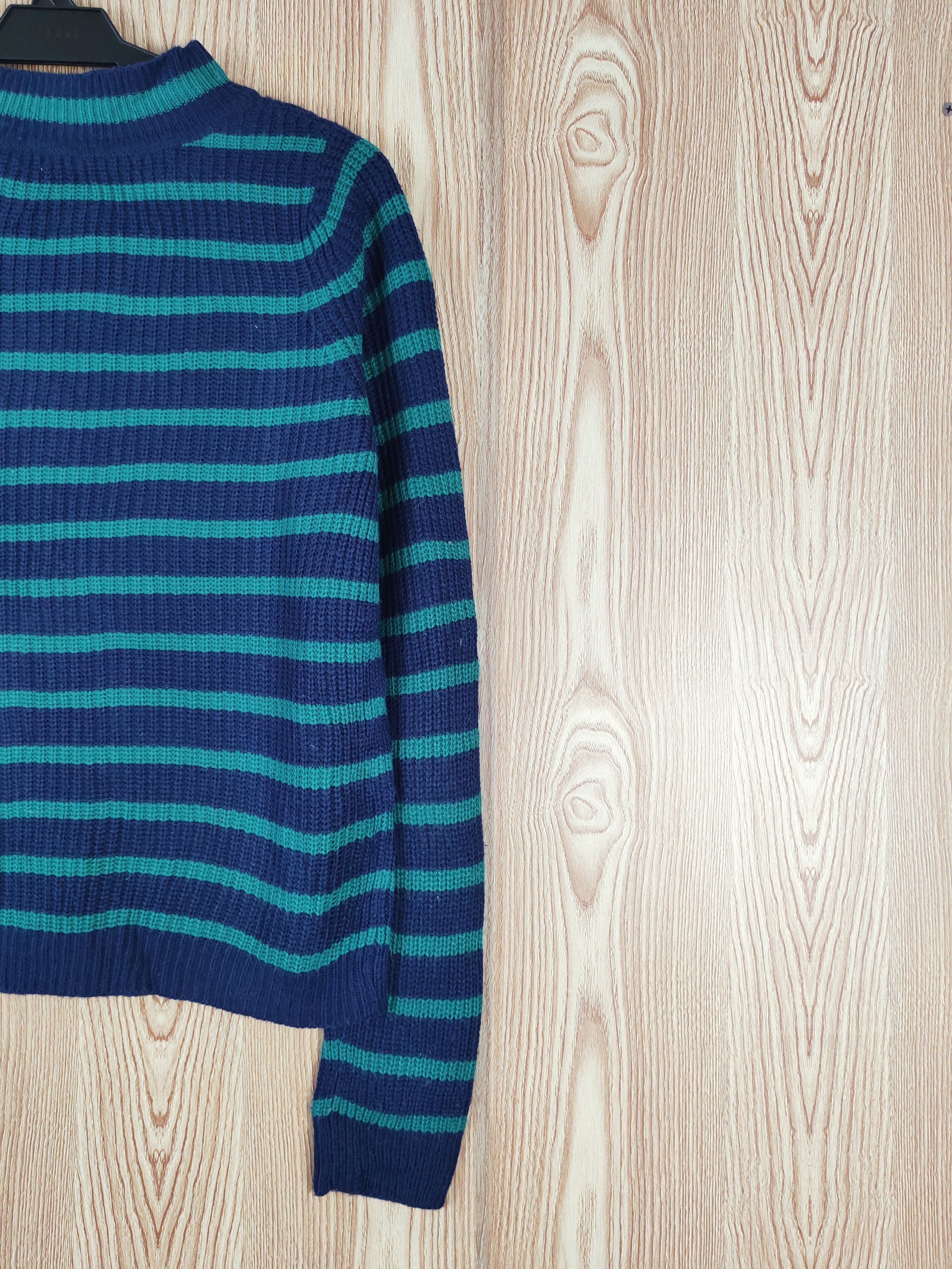 GU GU japan Stripe Knitwear Sweatshirts like kurt cobain #W310 Size US M / EU 48-50 / 2 - 9 Thumbnail