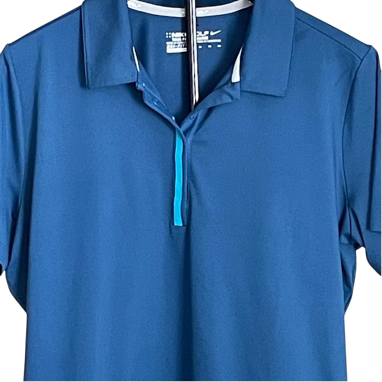Nike Nike Golf Dri-FIT Women’s XL Blue Micro Pique Polo Shirt Size XL / US 12-14 / IT 48-50 - 6 Thumbnail